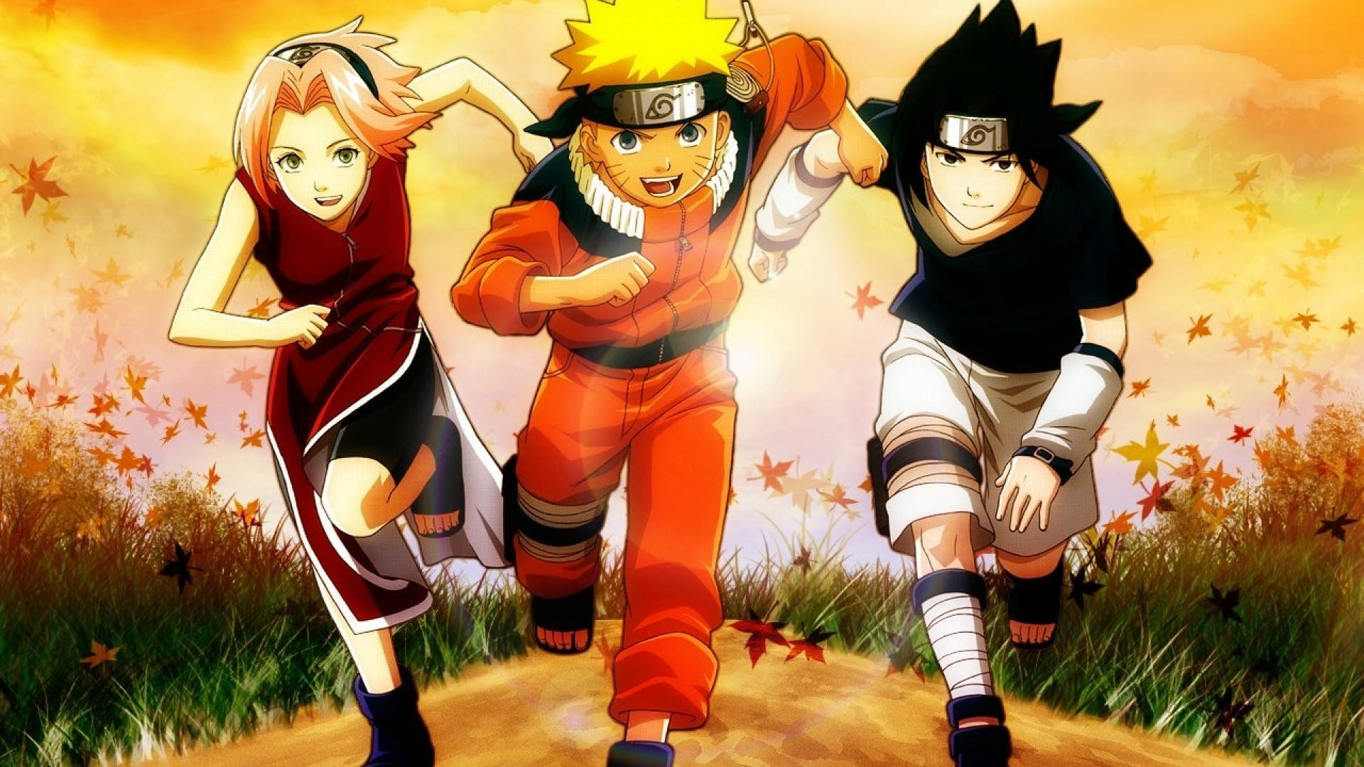 Ikonisk Naruto og Team 7 Plakat Wallpapers
