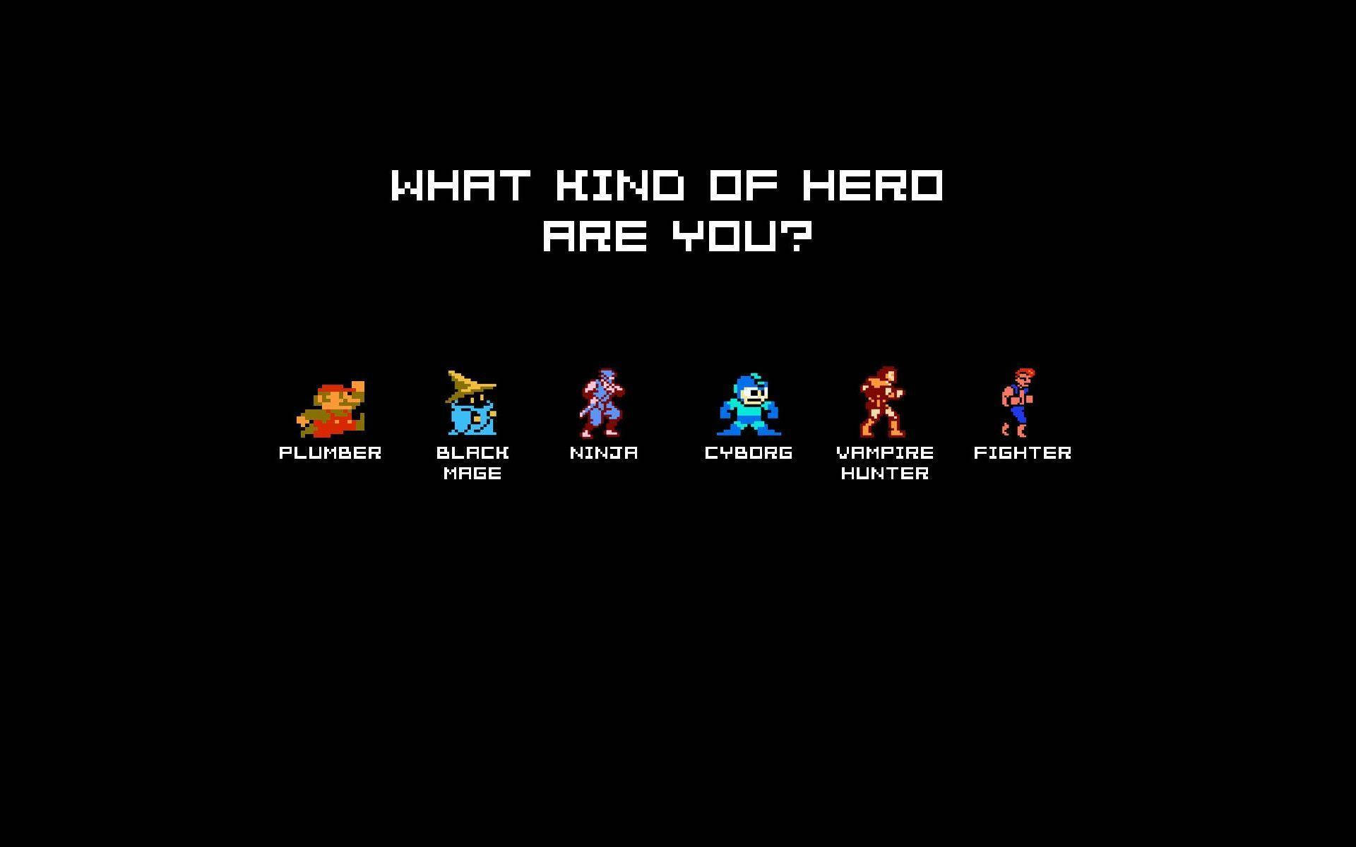 Ikoniske pixel-spilkarakterer Wallpapers