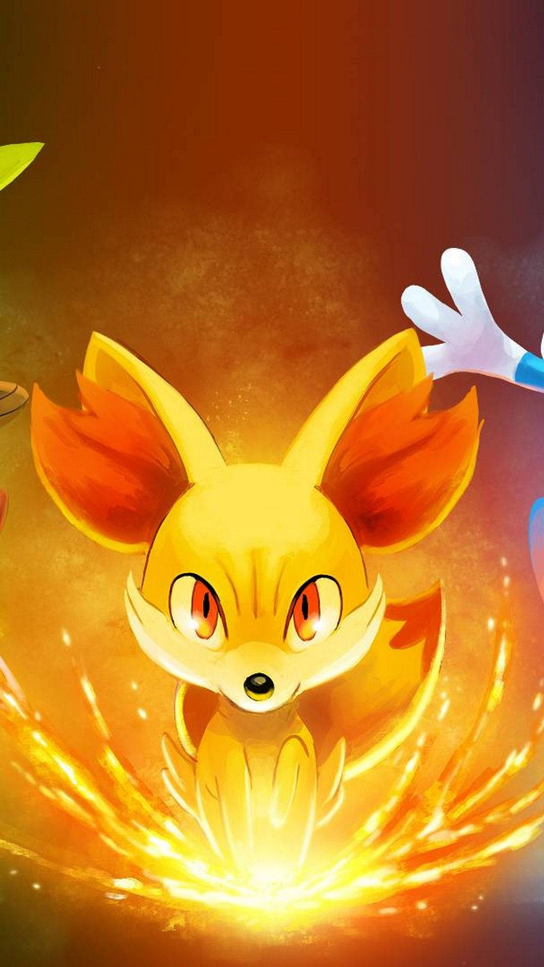 Ildfuld Fennekin Pokemon iPhone Wallpapers