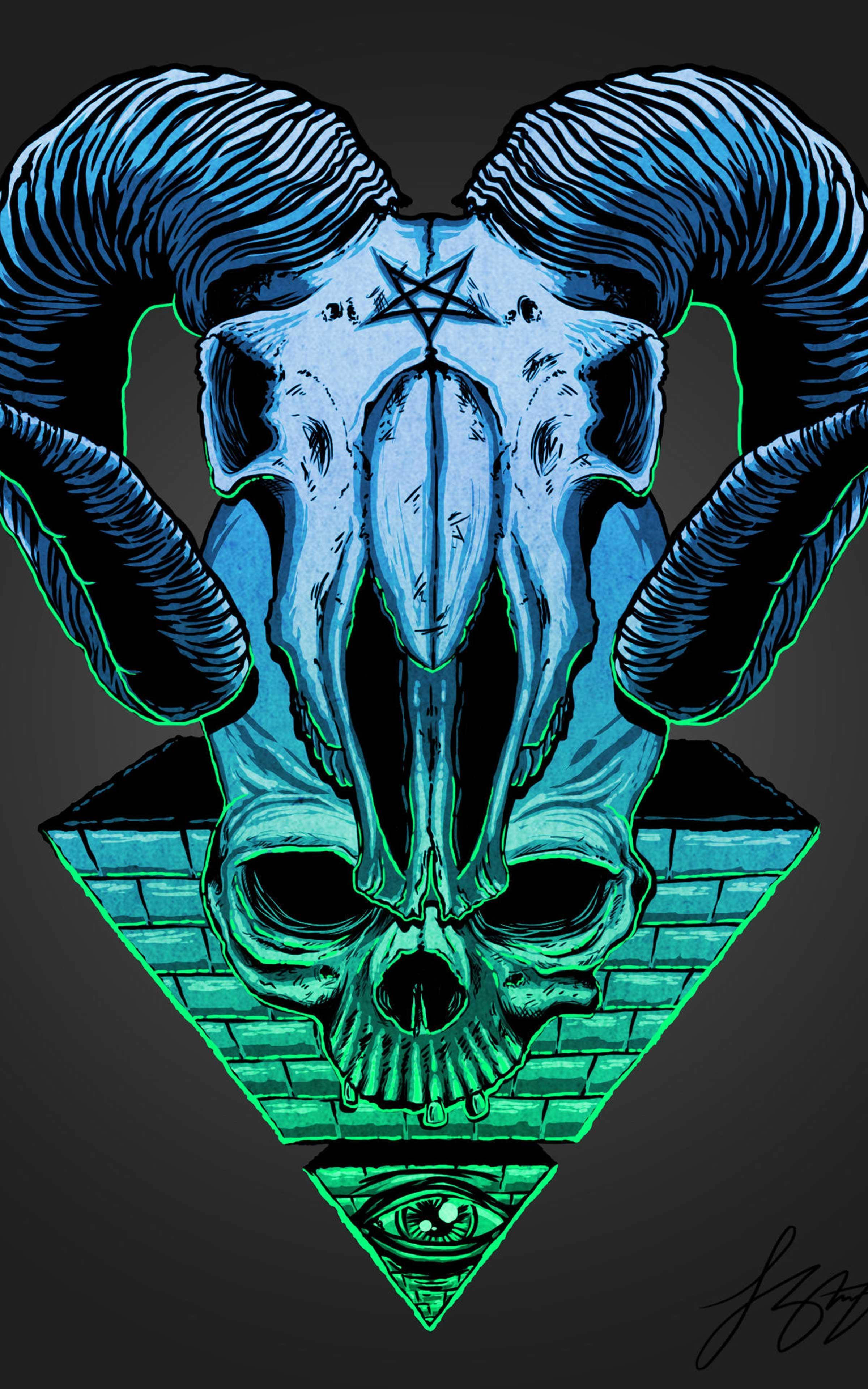 Illuminati Kranium Symbol Wallpapers