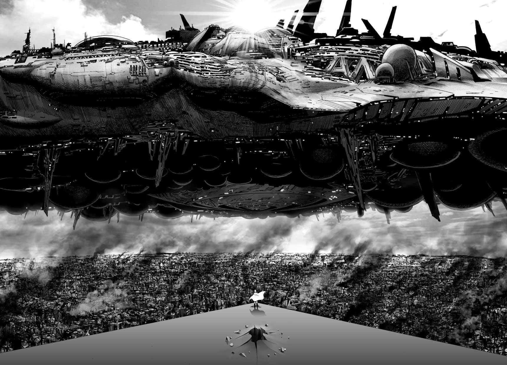 Illustration af et mangapanel Wallpapers