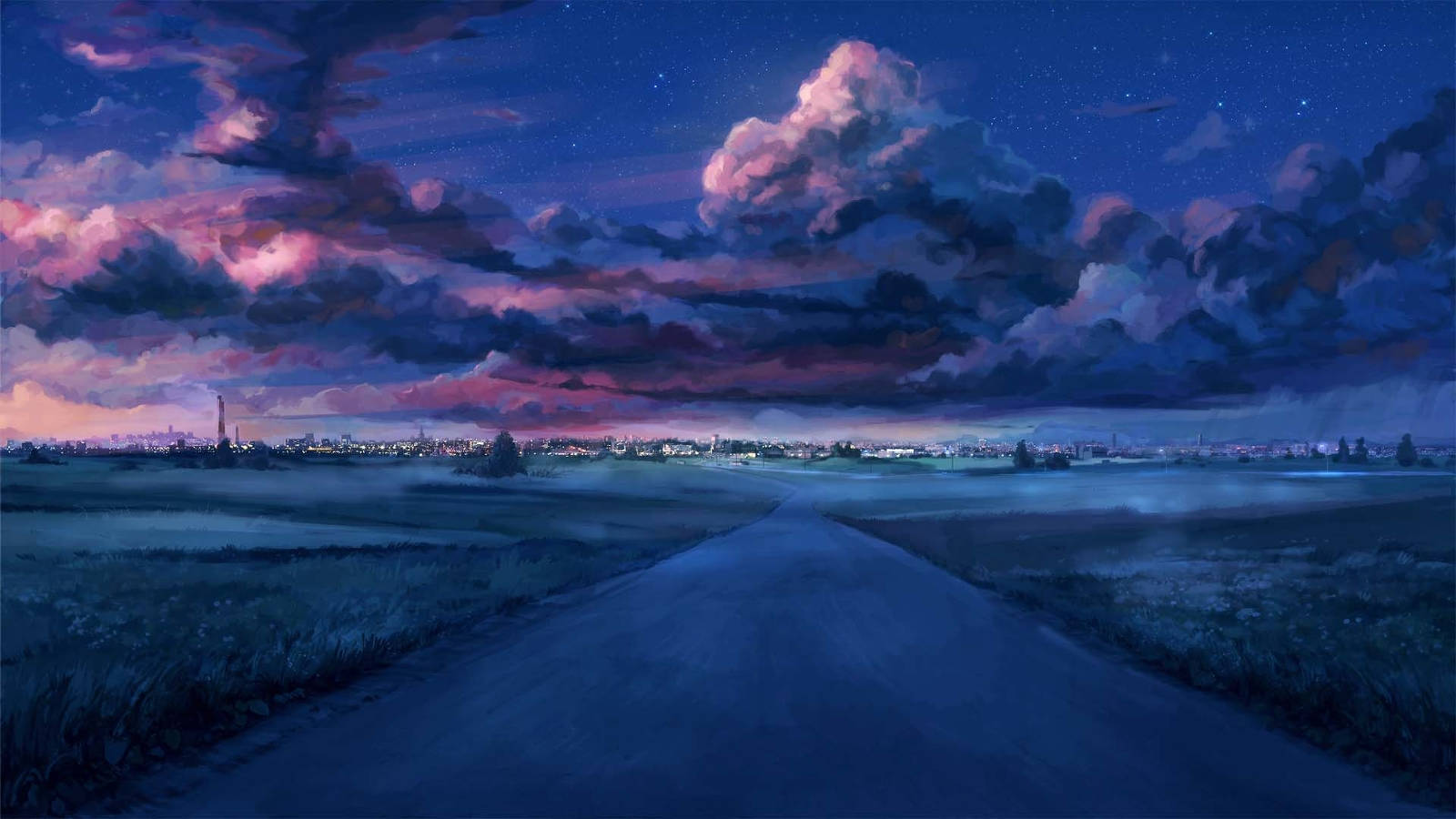 Illustreret vej Full HD 1600x900 Wallpapers