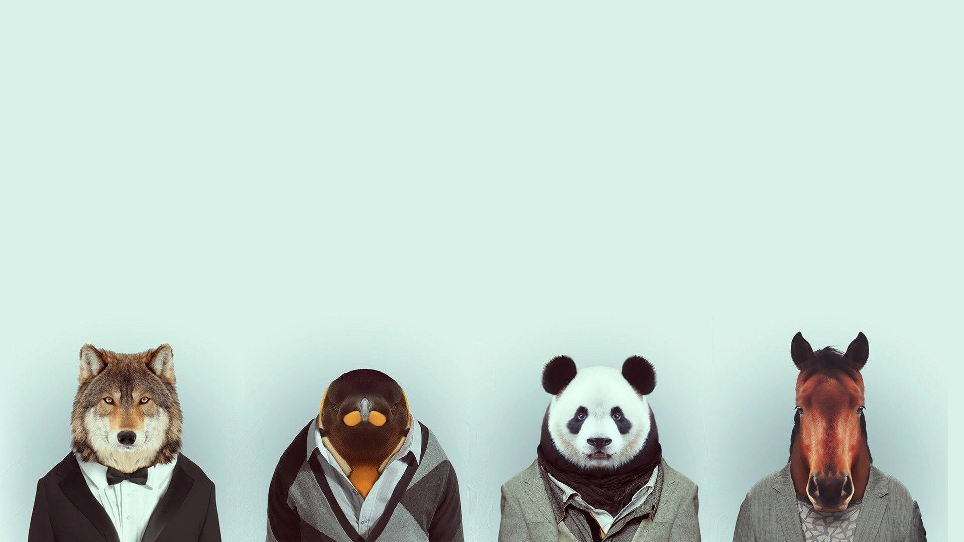 Indie æstetik bærbar dyrehoveder Wallpapers