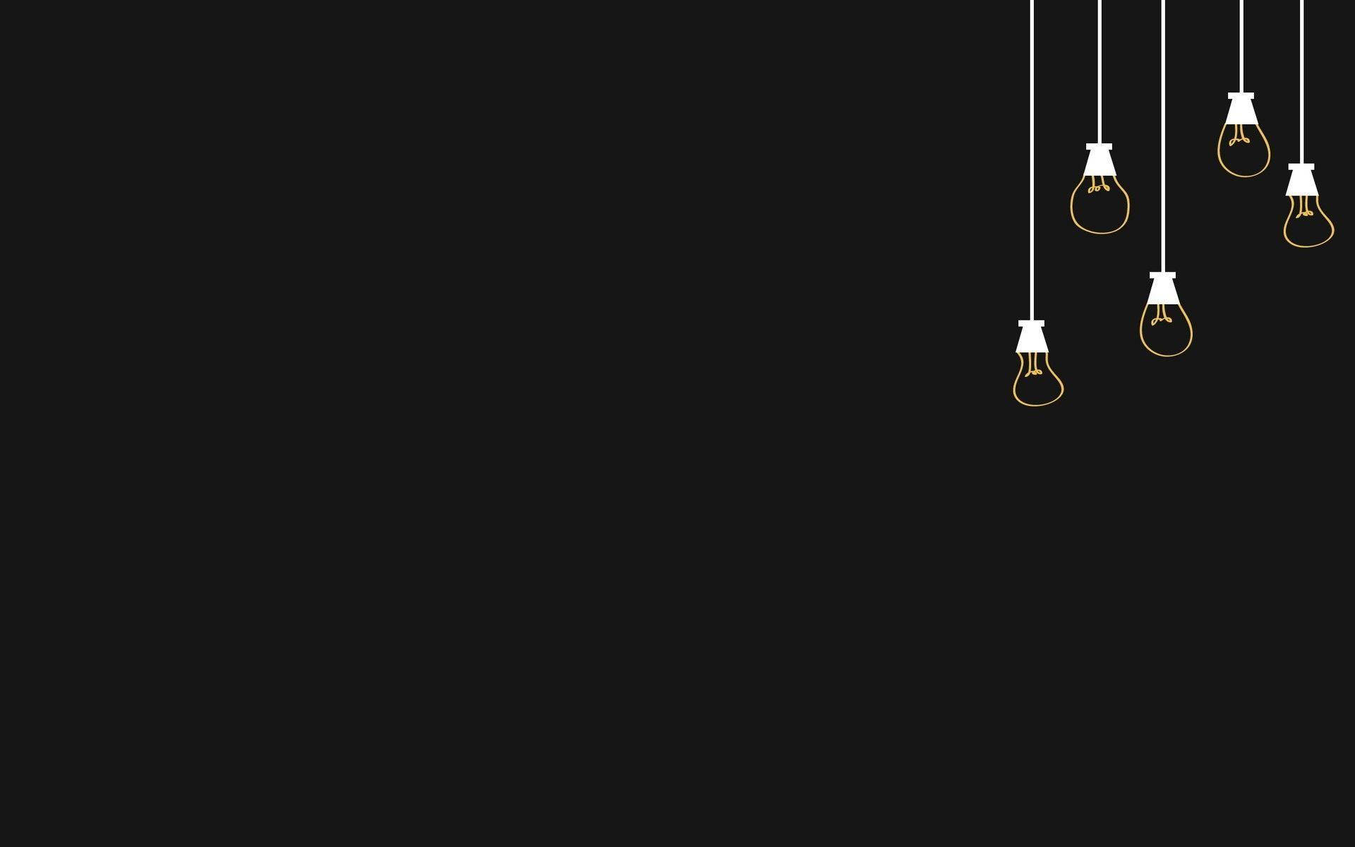 Indie æstetisk laptop baggrund med hængende pærer Wallpapers