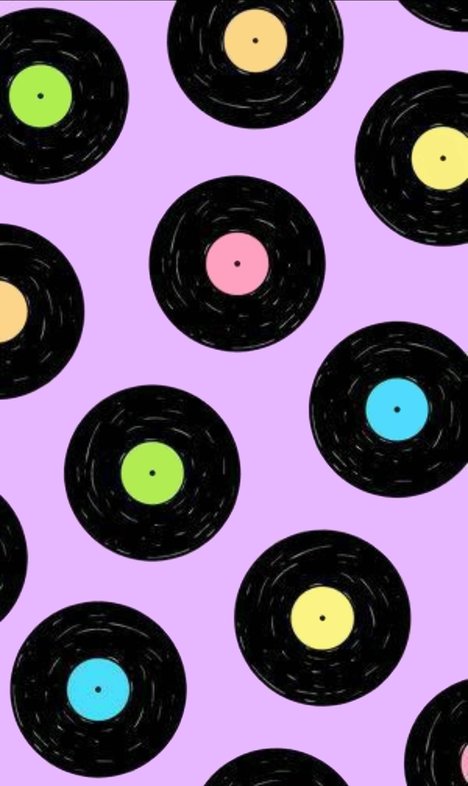 Indie-æstetiske vinylplader Wallpapers