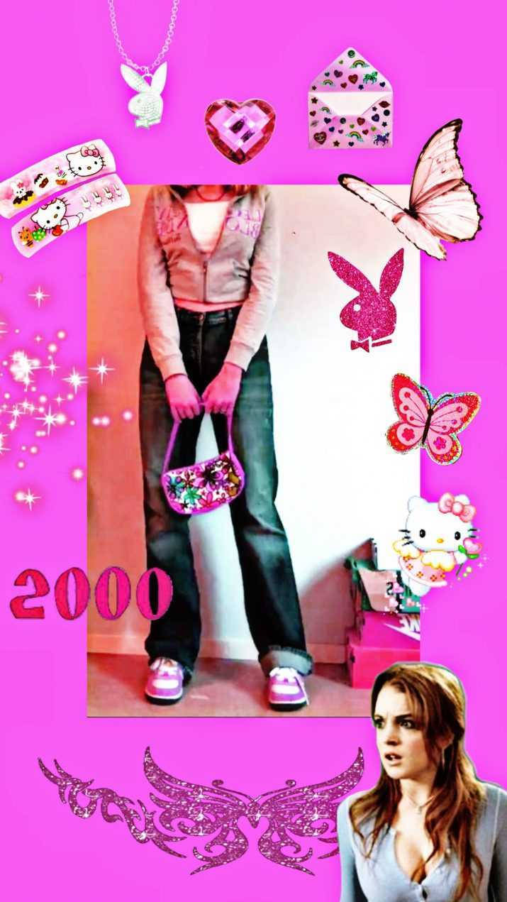 Indie Kit Æstetik Lindsay Lohan Pink Wallpapers