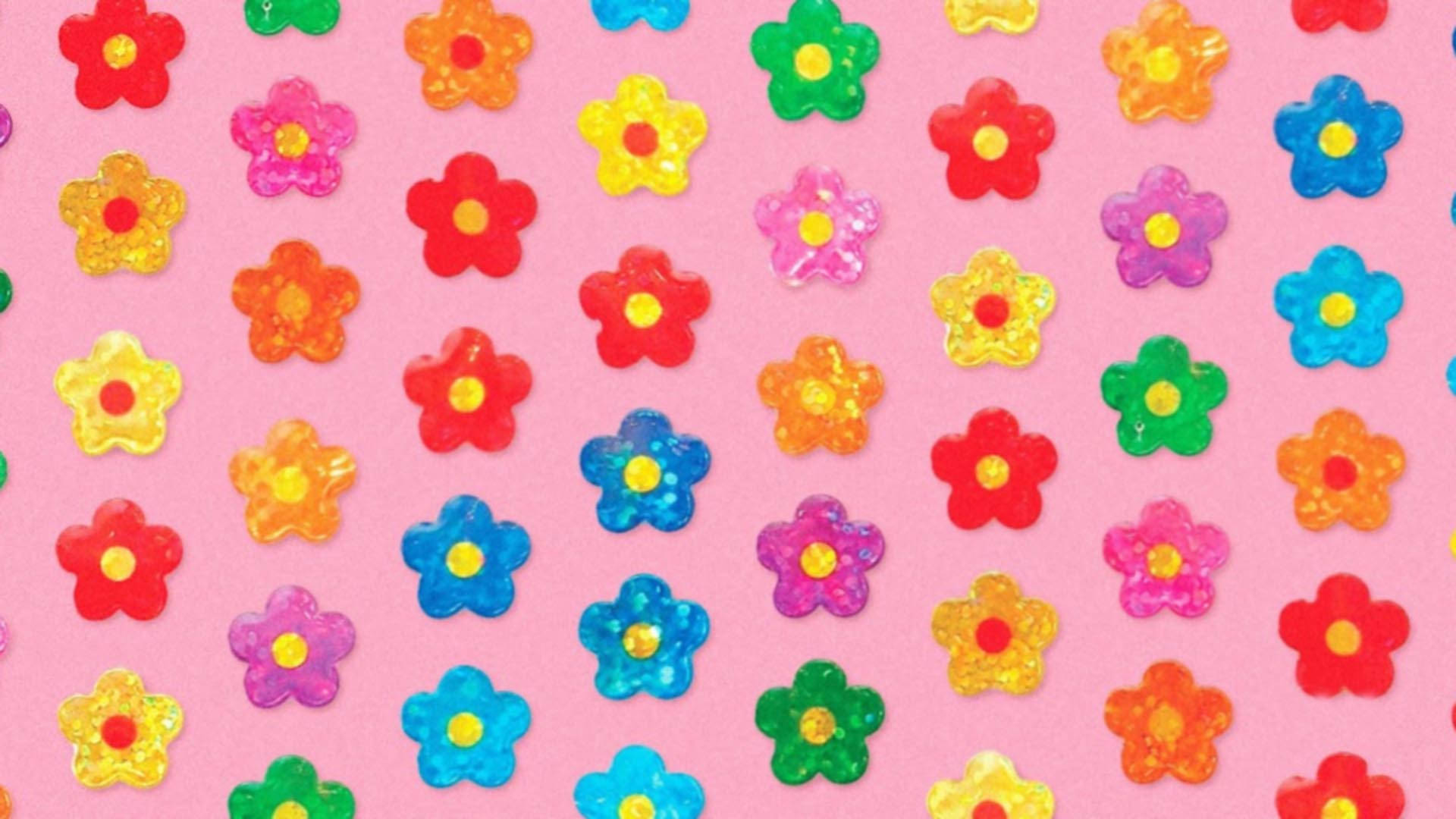 Indie æstetiske farverige blomster Wallpapers