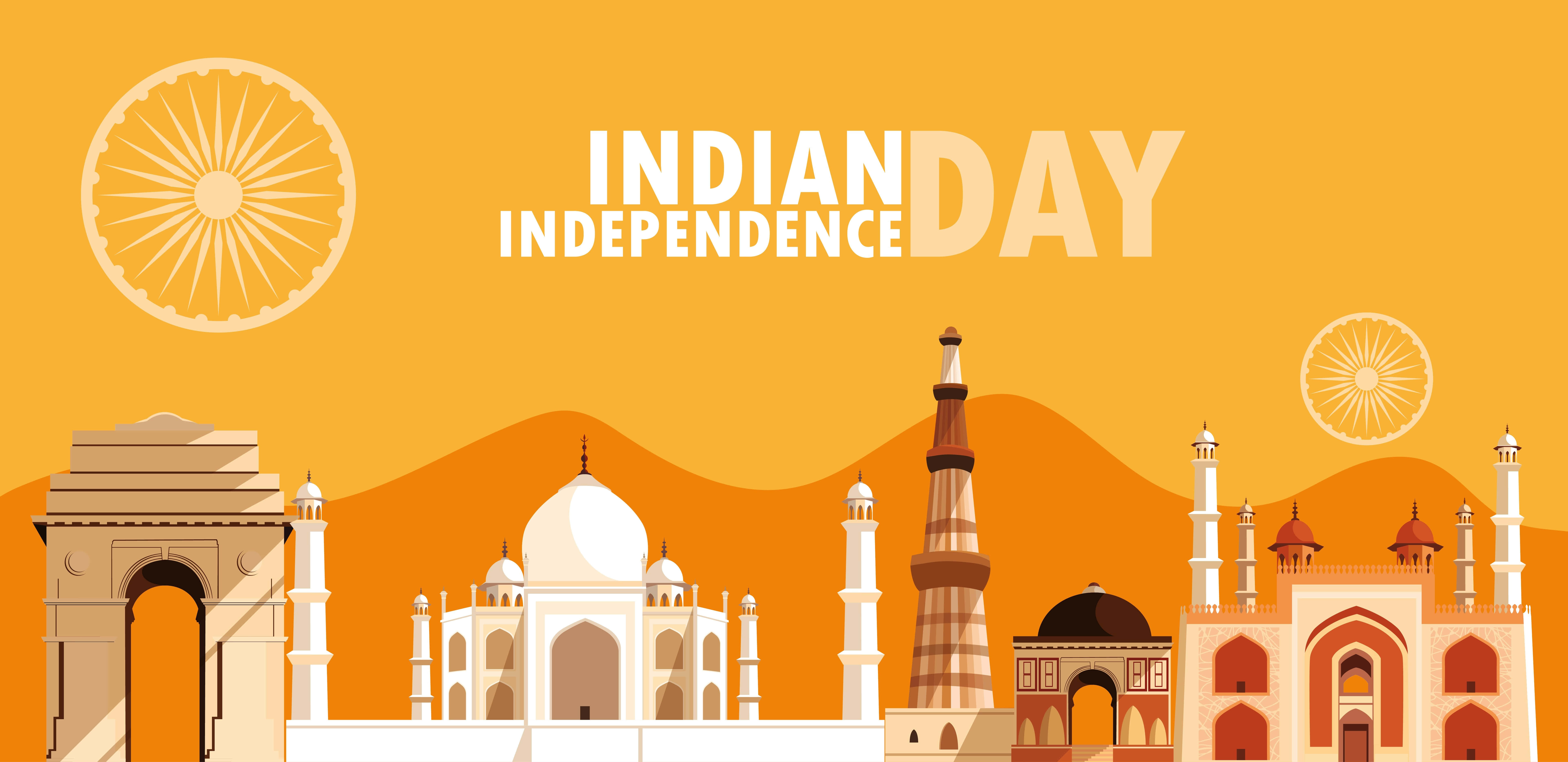 Indiens uafhængighedsdag orange æstetik Indien billede Wallpapers