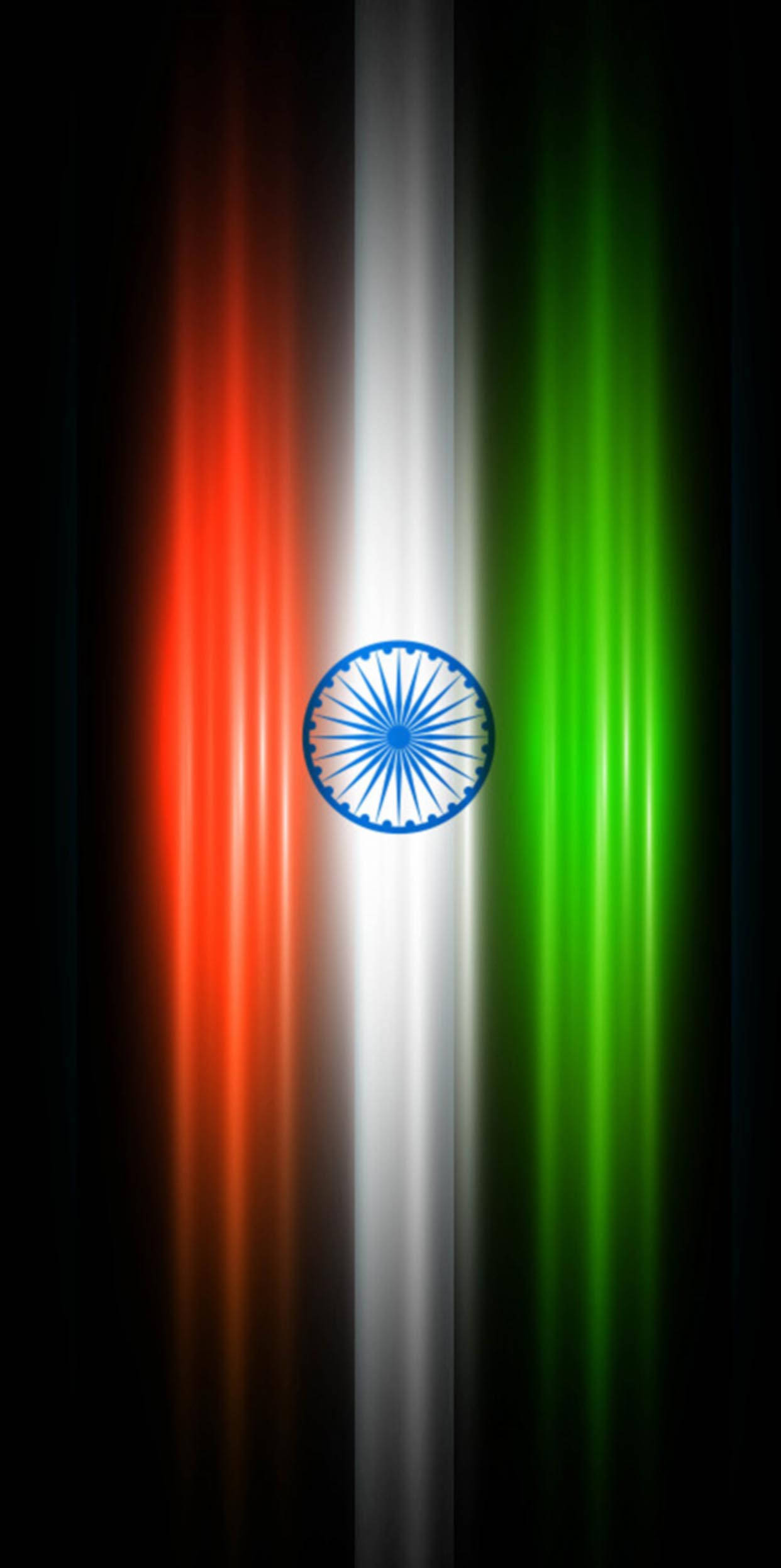 Indisk flag mobil bølge vektor Wallpapers