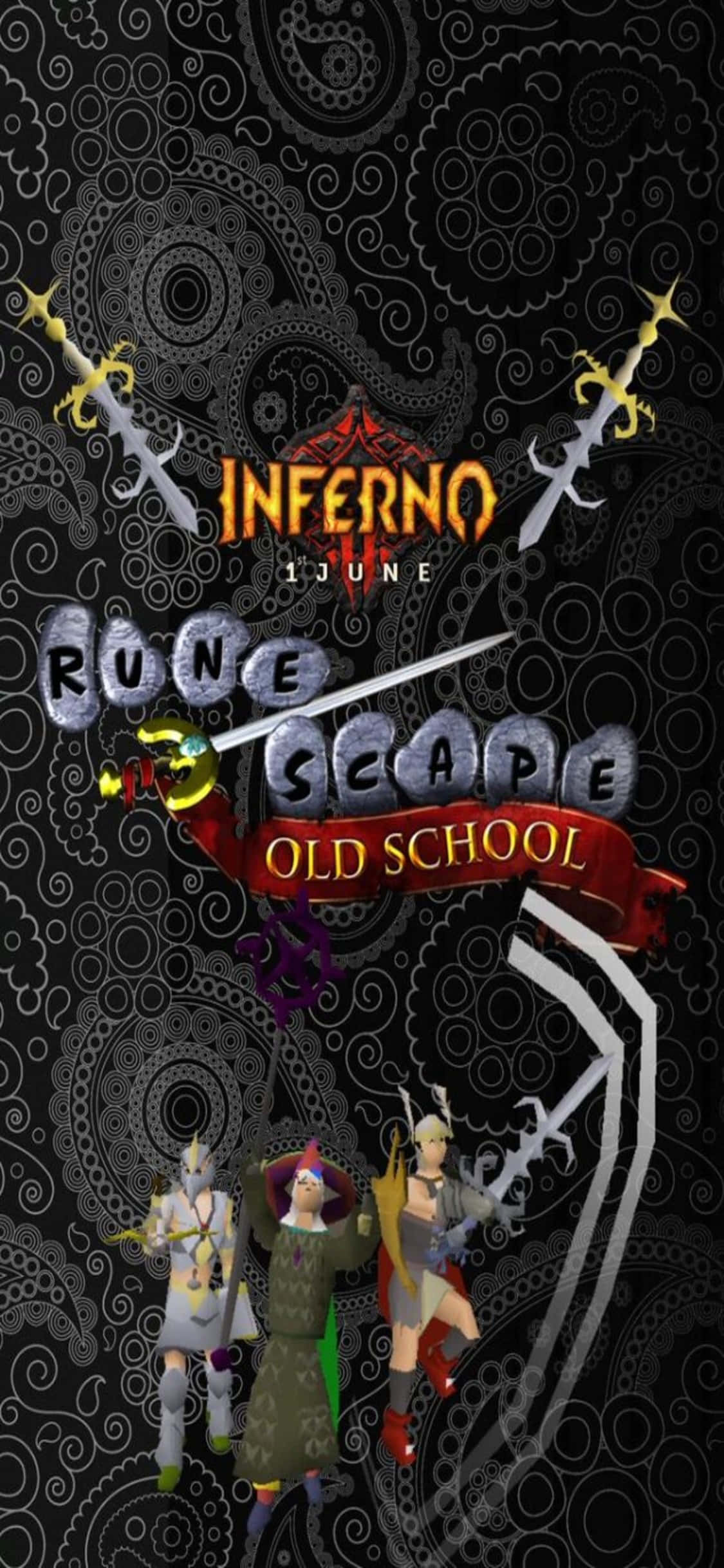 Inferno Med iPhone X Runescape Oldschool Baggrund Wallpapers