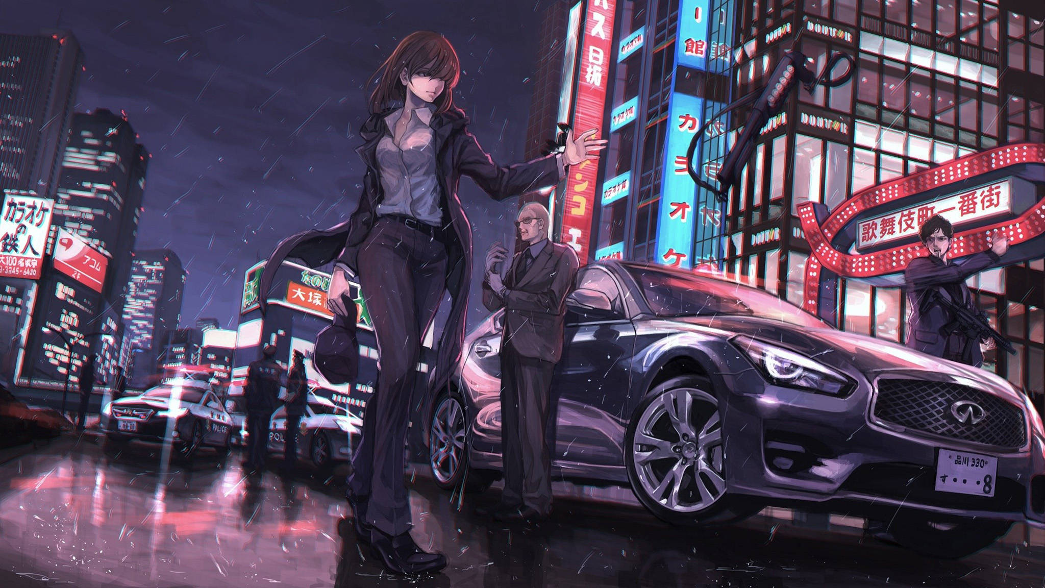 Infiniti Q50 Animate Artistry bil i høj kvalitet Wallpapers