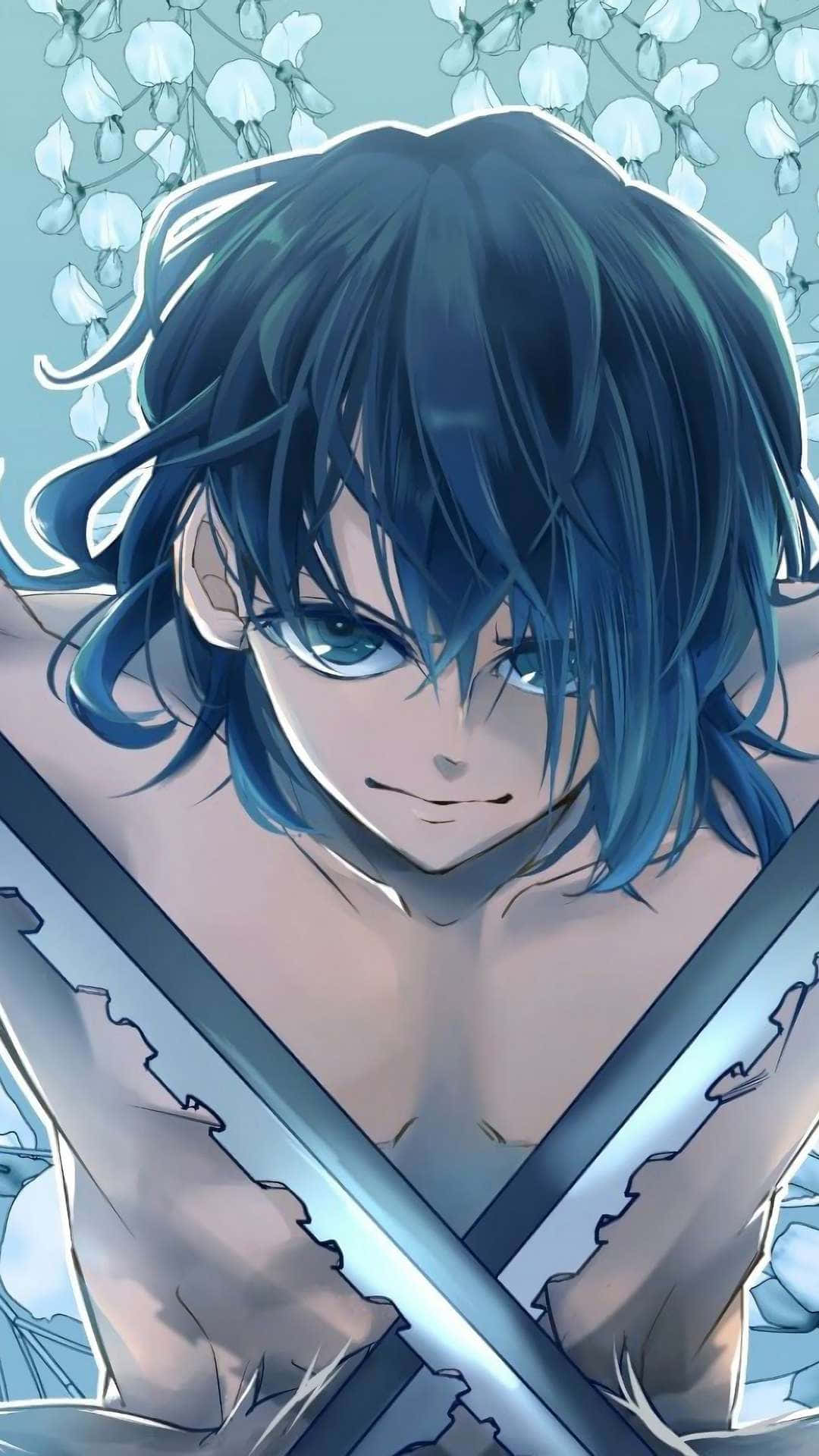 Inosuke uden maske krydser klinger Wallpapers