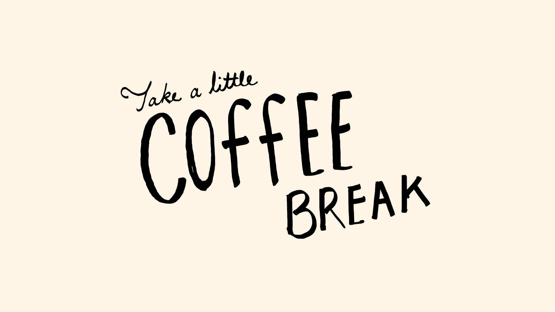 Inspirerende kaffepause med søde citater Wallpapers
