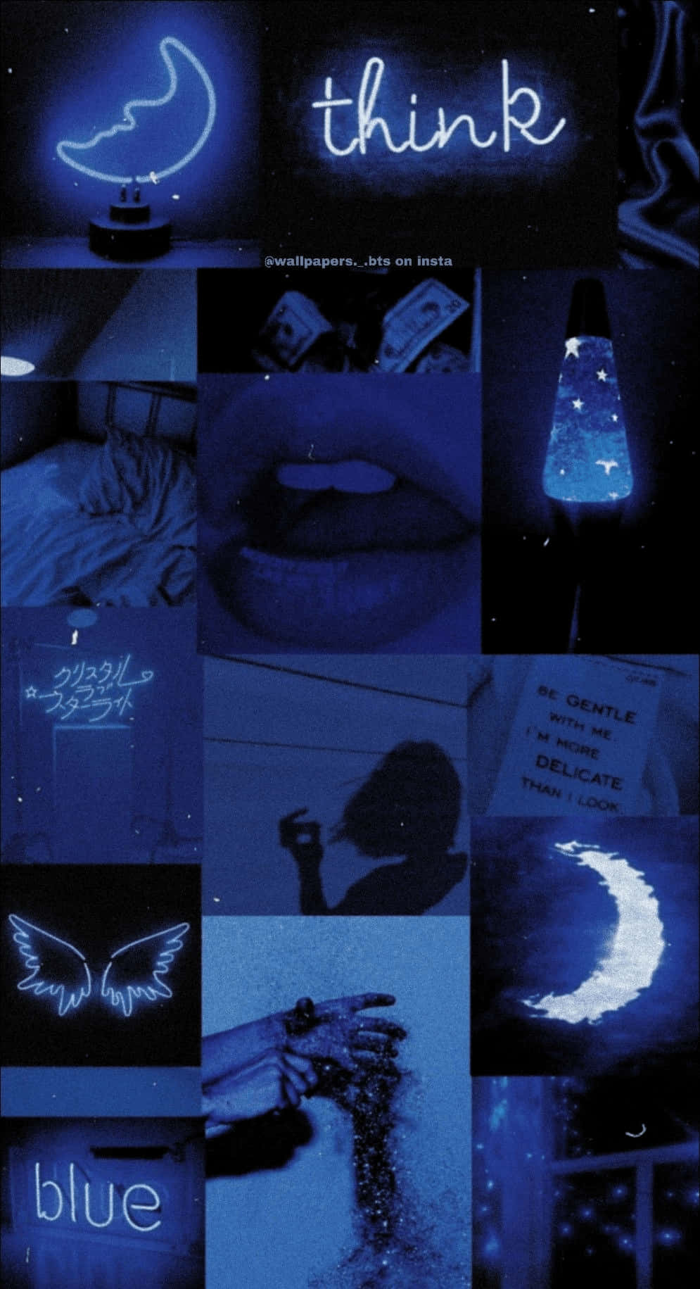 Insta Baddie Blå Æstetik Wallpapers