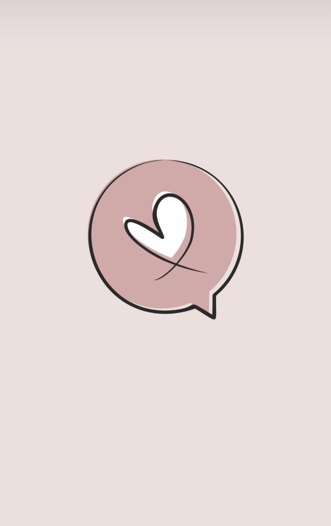 Instagram Story taleboble hjerte Wallpapers