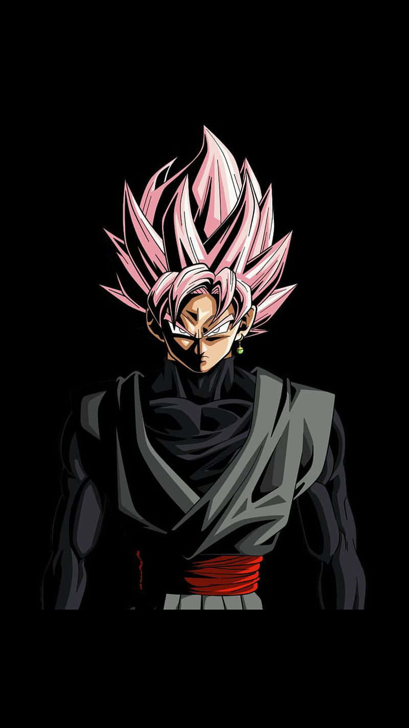 Intens Goku Black i dramatisk positur Wallpapers
