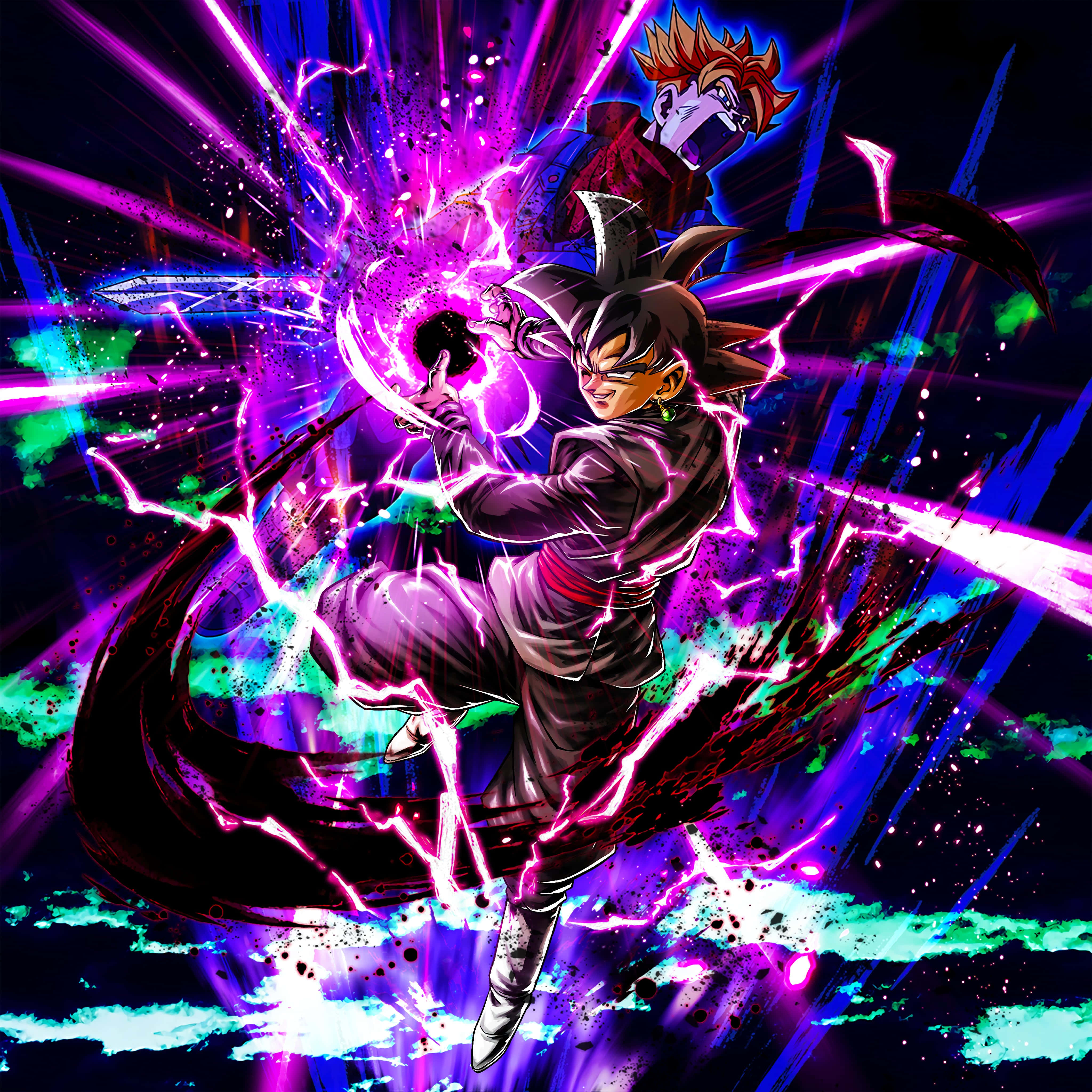 Intens Goku Black i kampklar positur Wallpapers