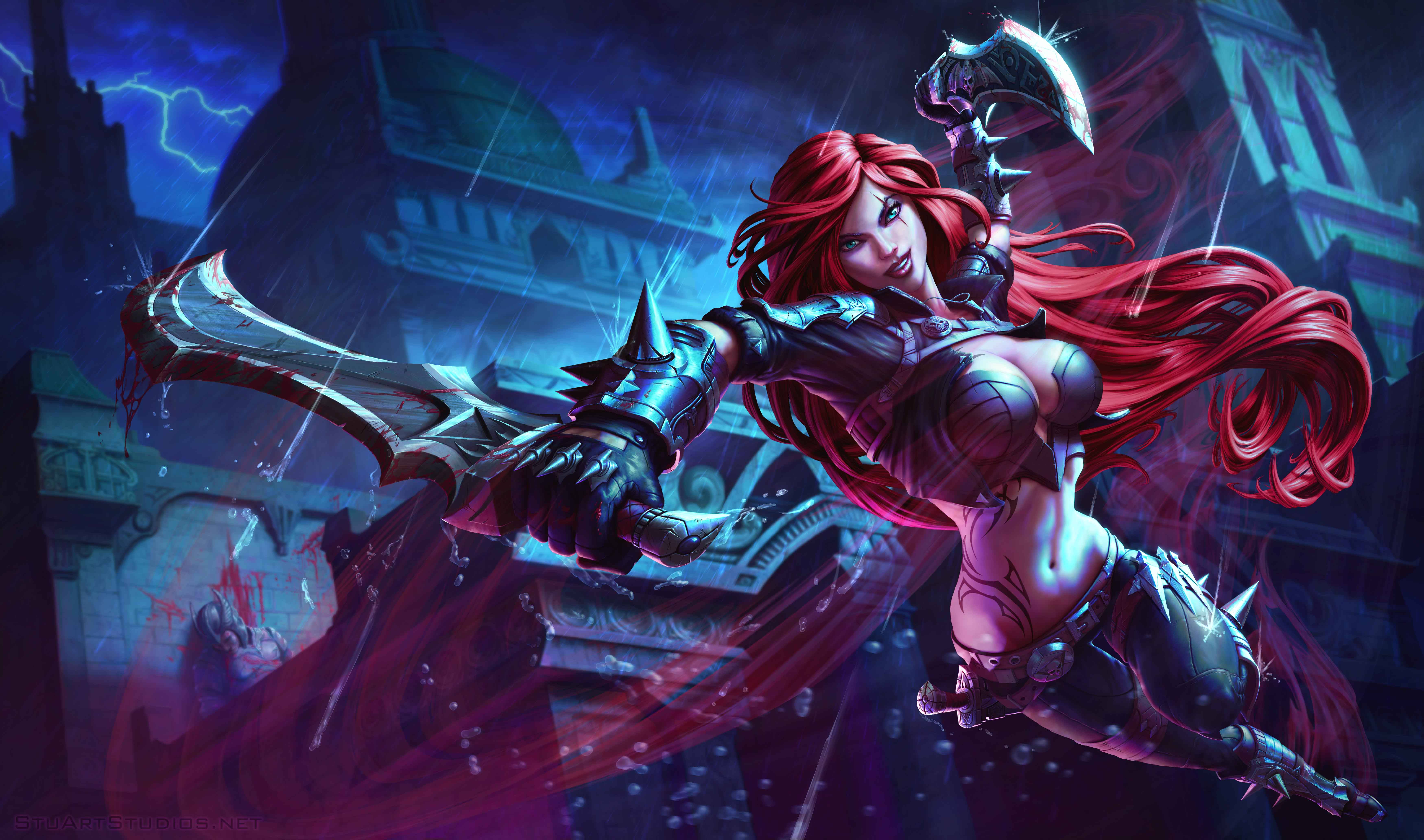 Intens Katarina-action i 4K-gaming Wallpapers