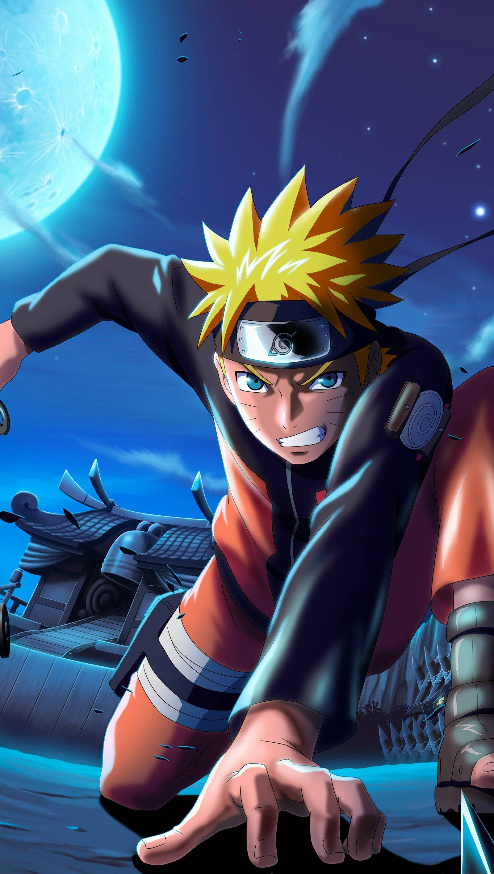 Intens Måneskinskamp - Naruto Mobile 4K Wallpapers
