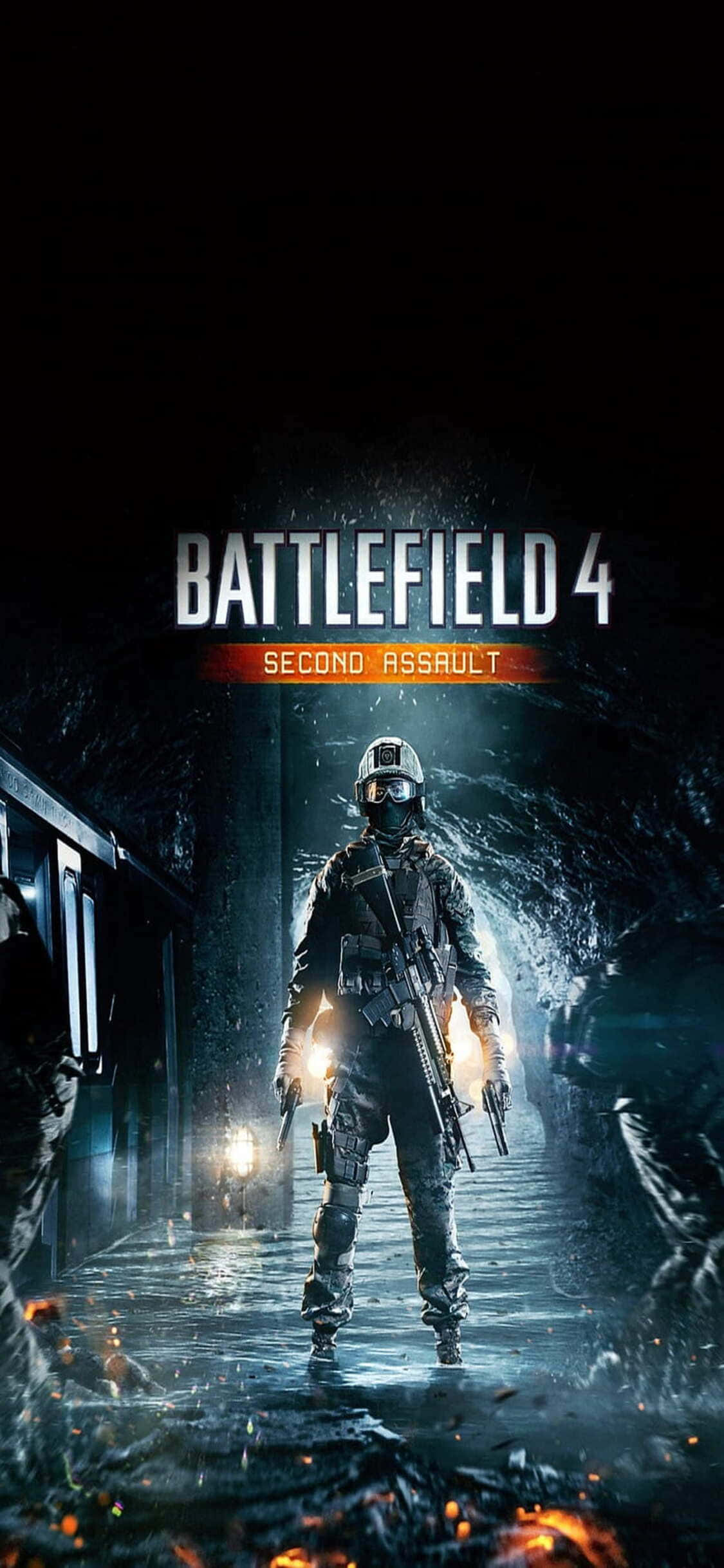 Intens slagmarksaction venter med iPhone X og Battlefield 4 Wallpapers