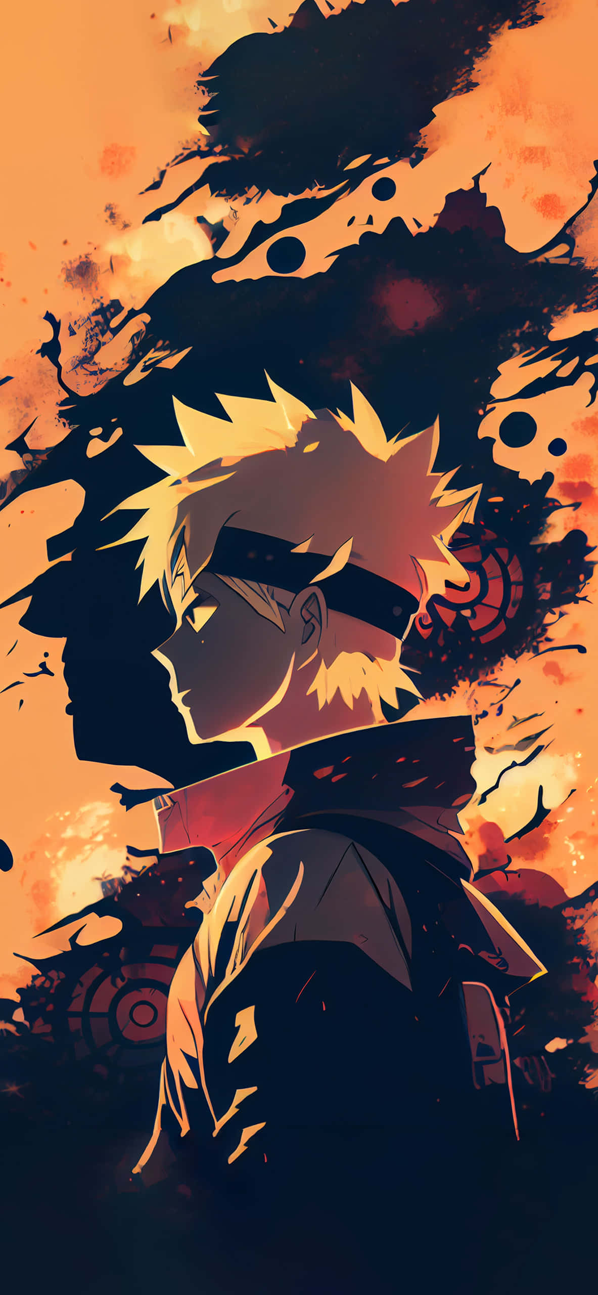 Intens træningssession i Naruto-anime Wallpapers