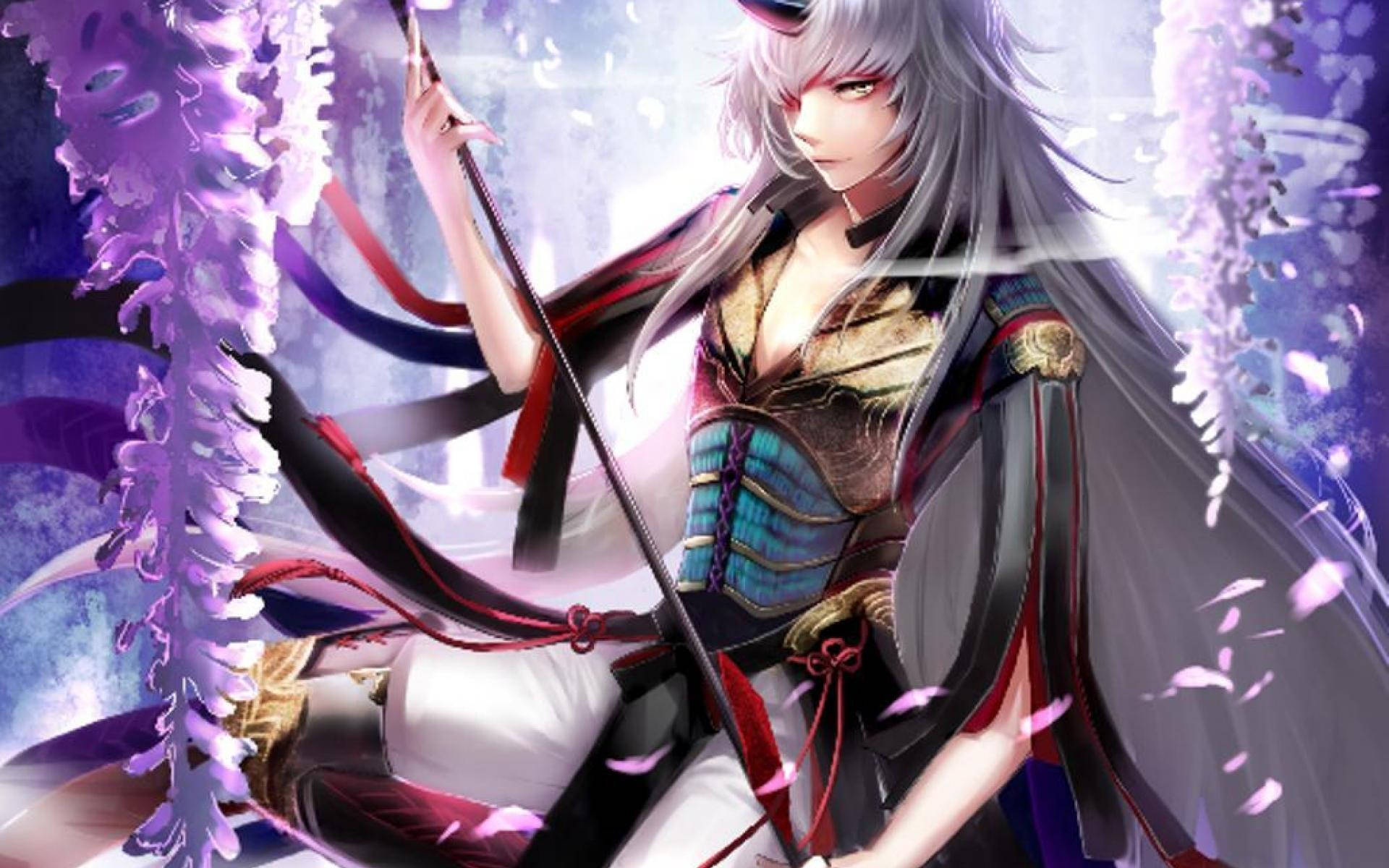 Intenst fokuseret anime-dæmondreng Wallpapers