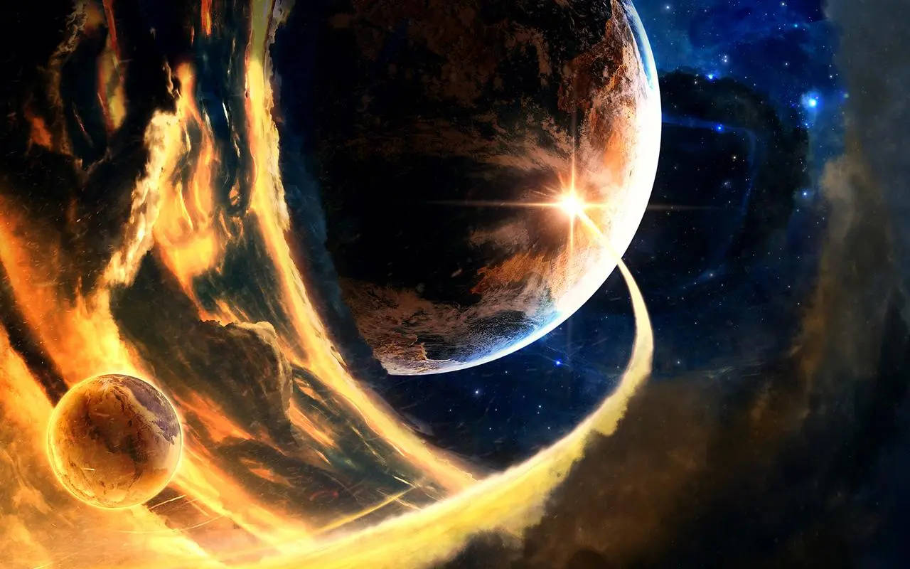 Interaktiv soludbrud Wallpapers