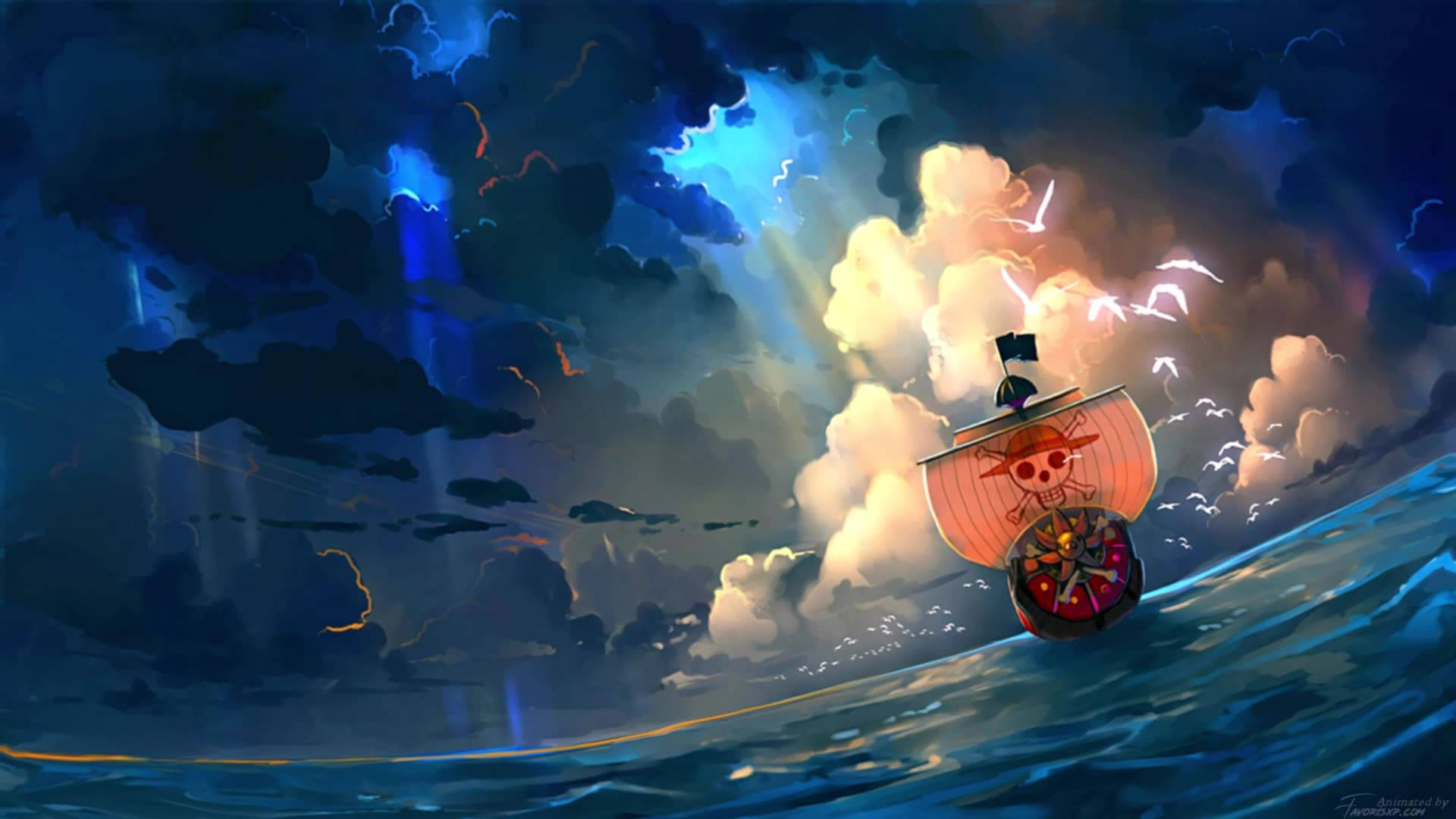 Interaktivt One Piece-kunstværk Wallpapers
