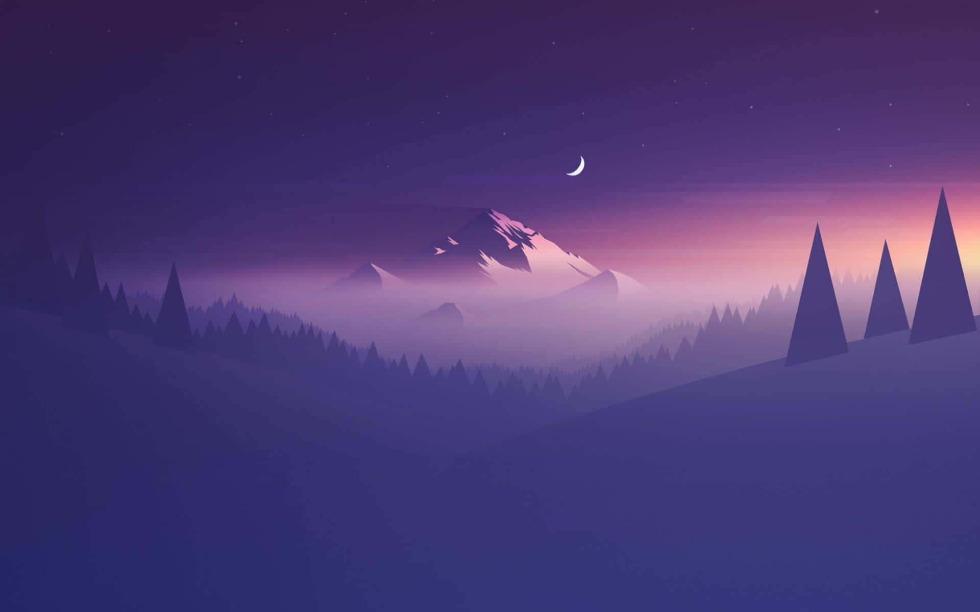 Iøjnefaldende, mørk lilla æstetik Wallpapers