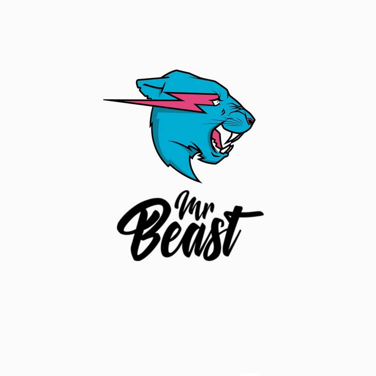 Iøjnefaldende Mr Beast-logo og ordmærke Wallpapers