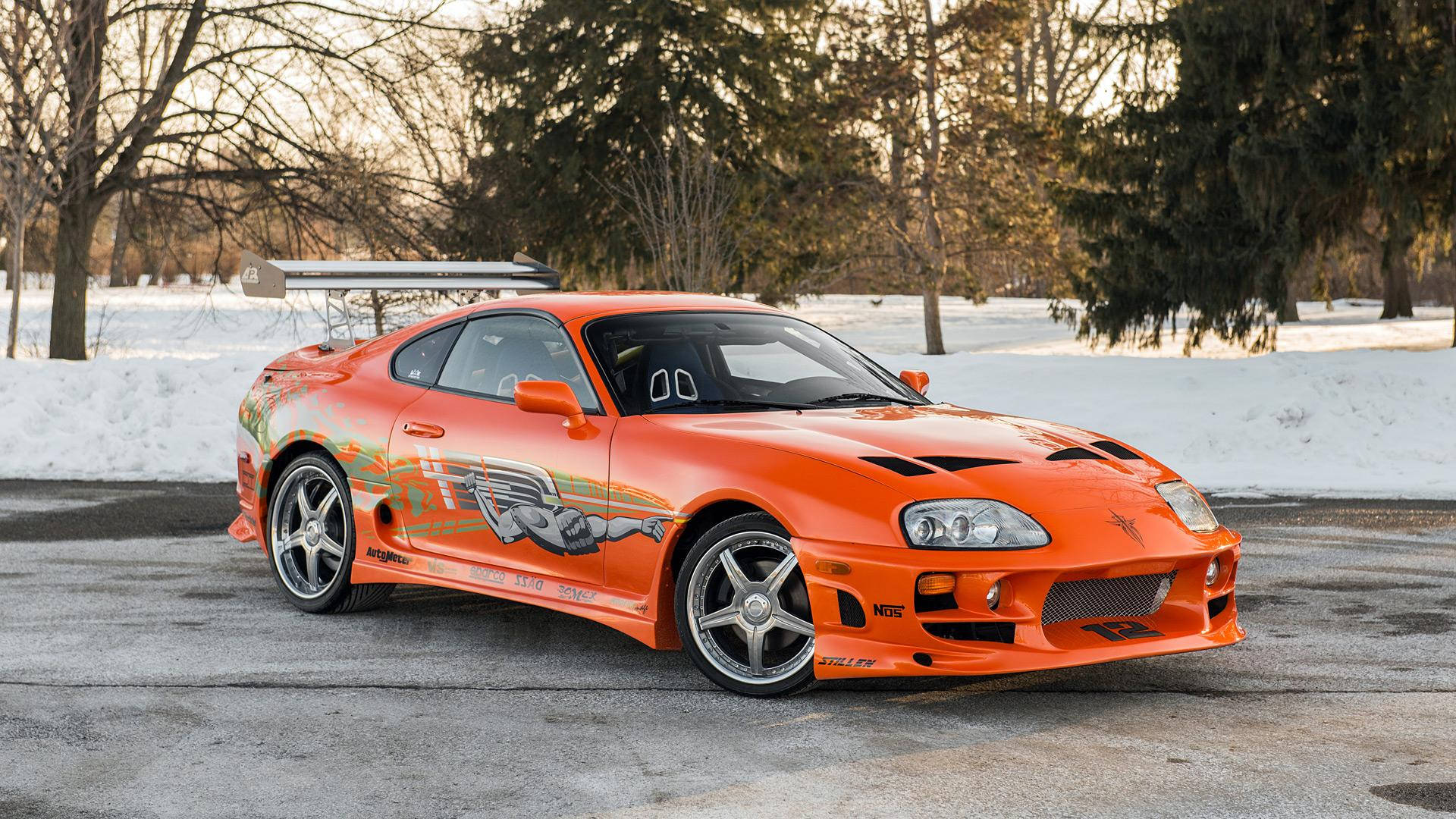 Iøjnefaldende orange Toyota Supra Mk4 – Juvel fra The Fast and the Furious Wallpapers