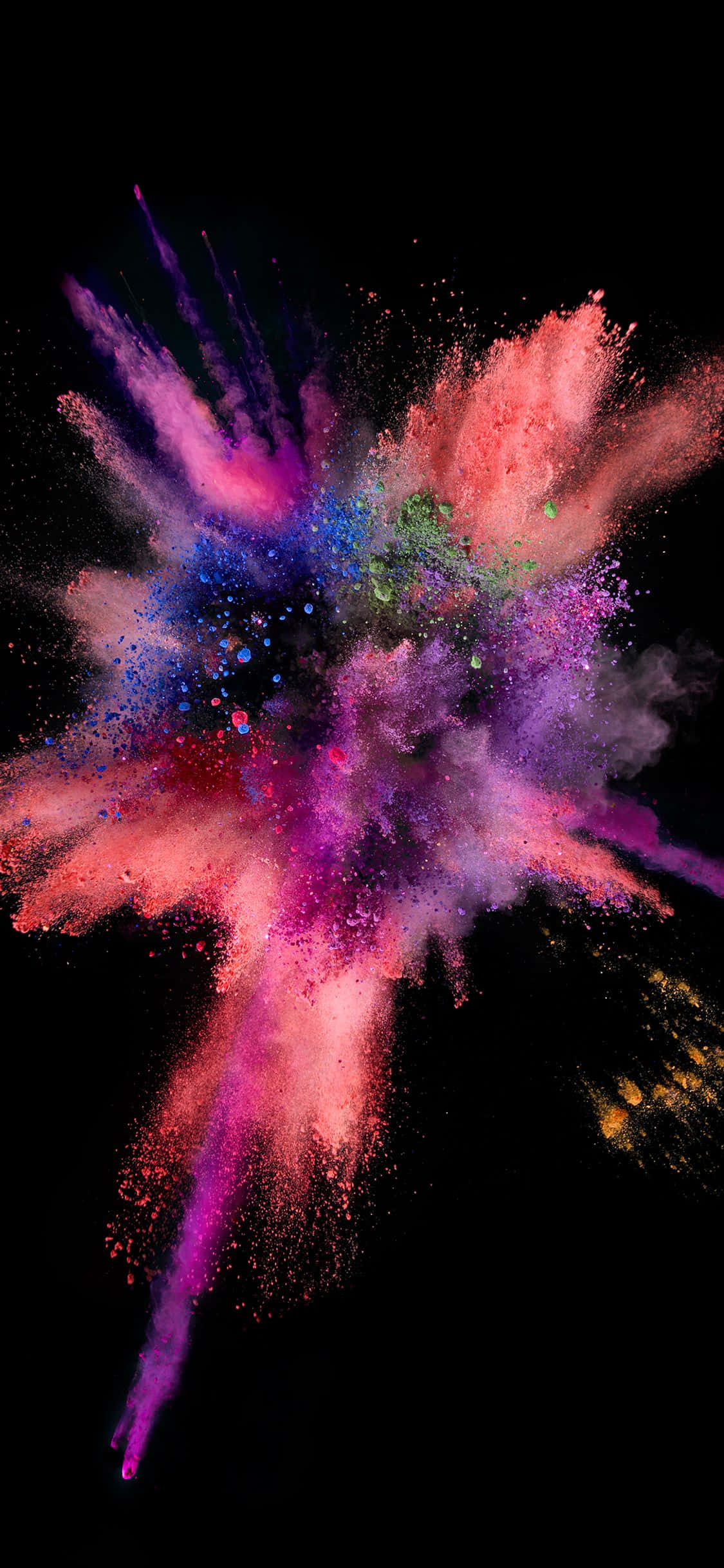 iOS 1 lyserød malingseksplosion Wallpapers