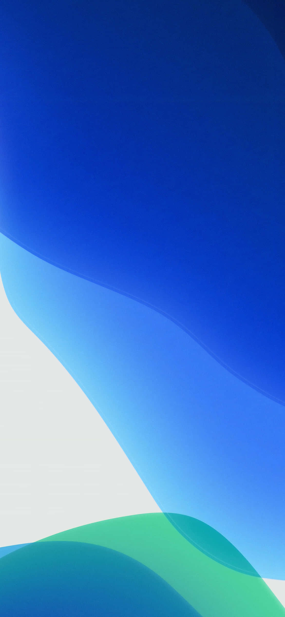iOS 13 Blå Hvid Baggrund Wallpapers