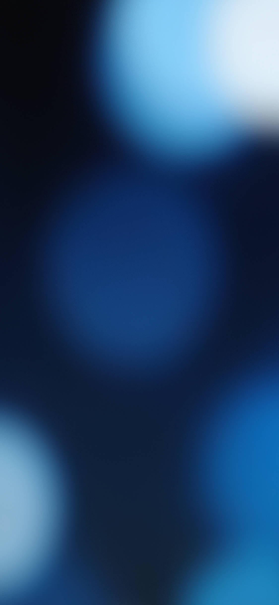 iOS 13 Blå Orblamper Wallpapers