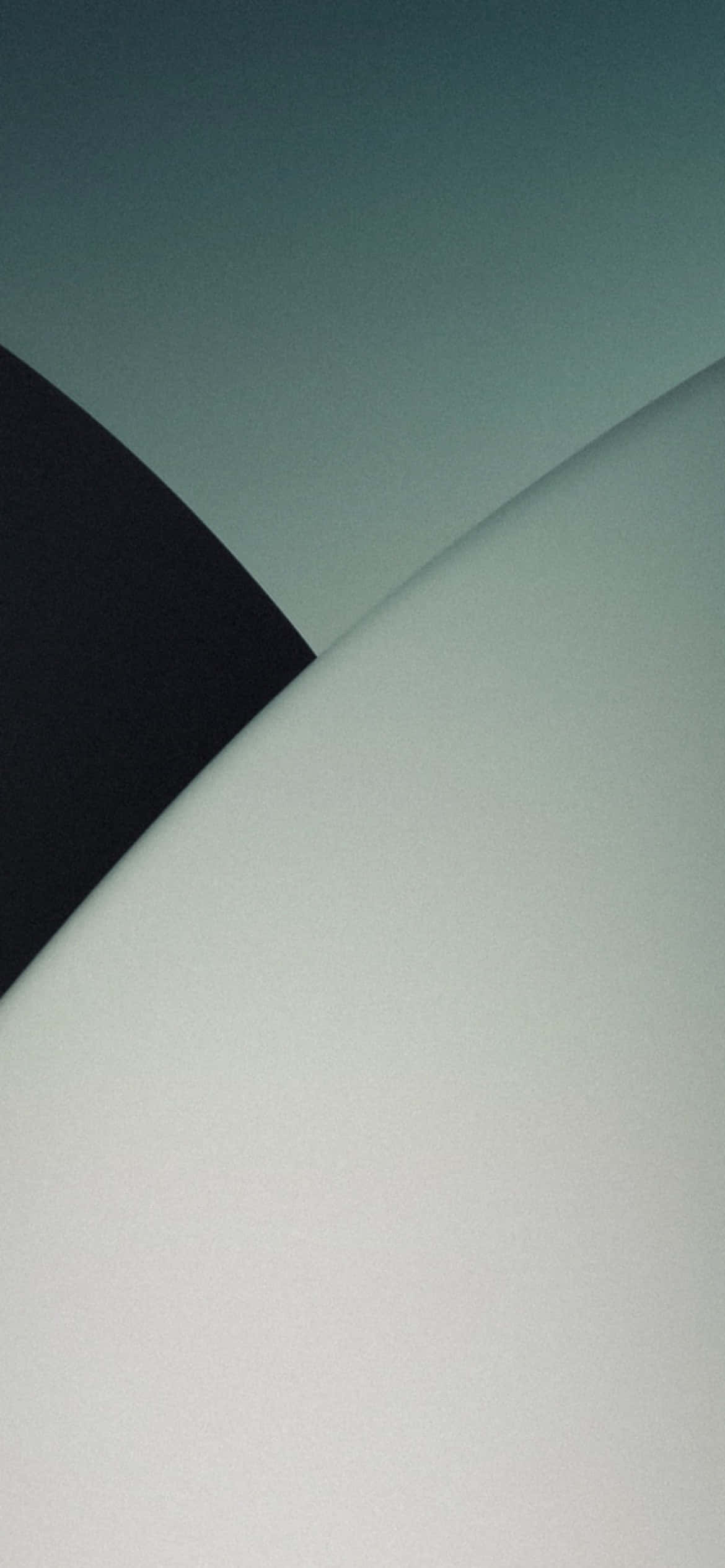 iOS 13 Grå Og Sort Overlap Baggrund Wallpapers