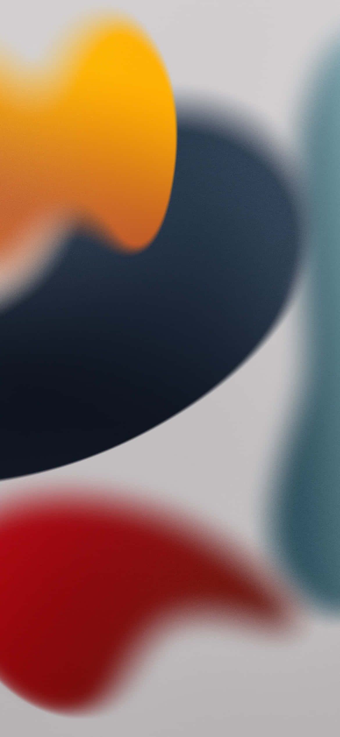 iOS 13 gul og rød æstetisk baggrund Wallpapers