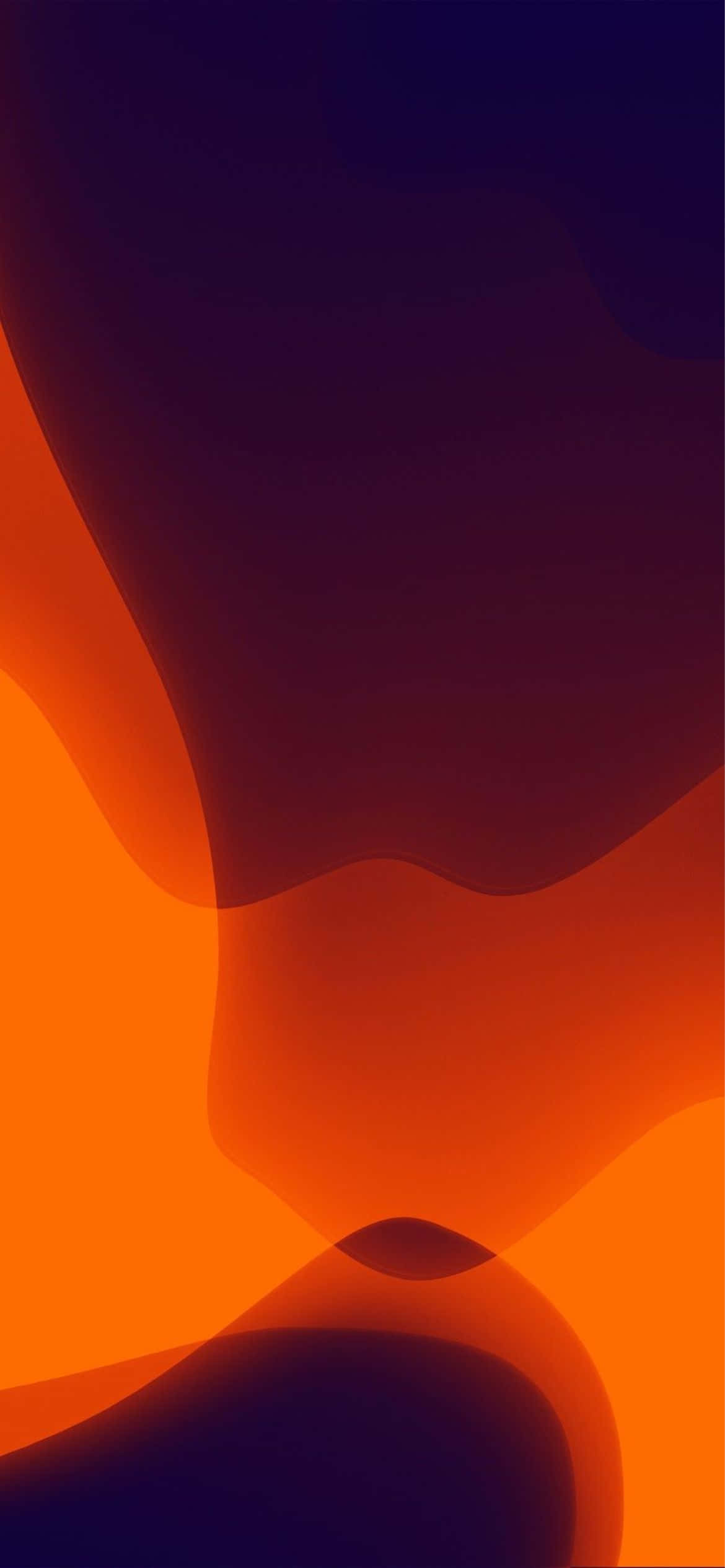 iOS 13 ildrød orange baggrund Wallpapers