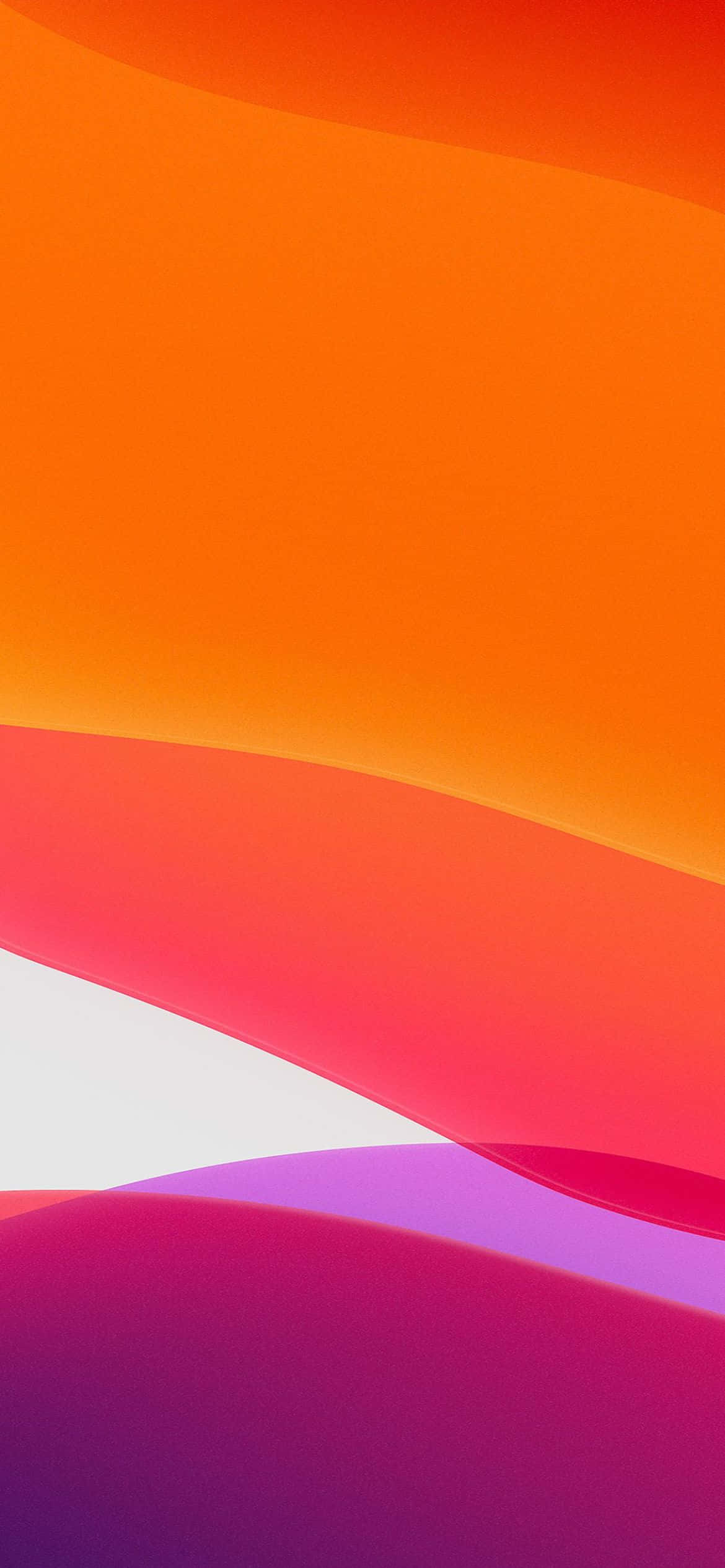 iOS 13 pink og orange baggrund Wallpapers