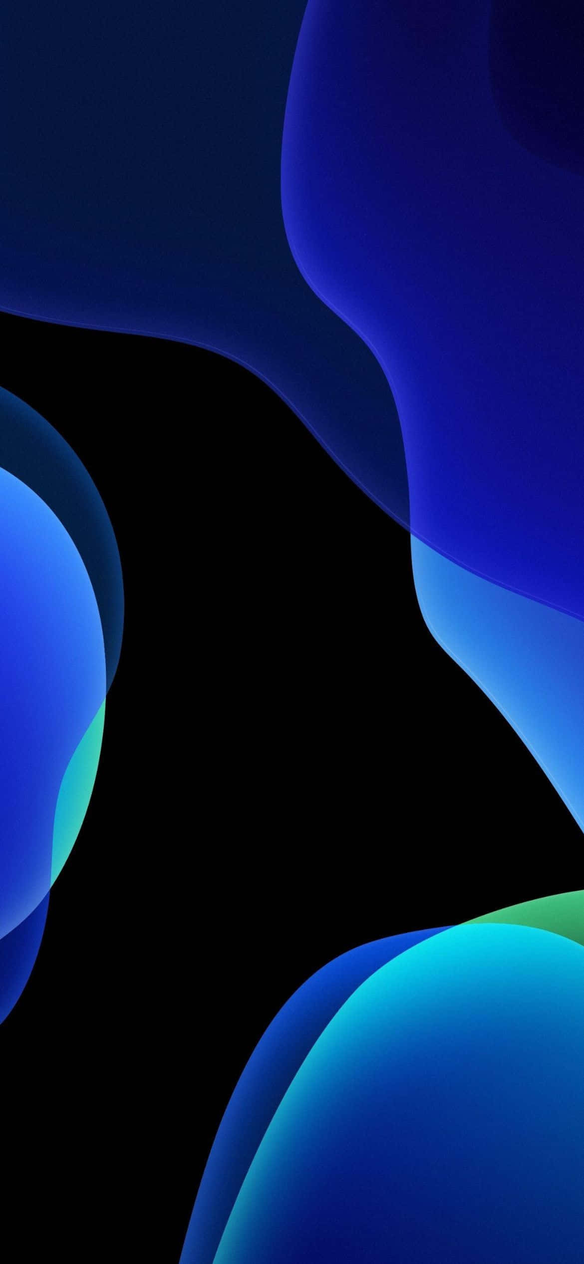 iOS 13 æstetisk blågrøn baggrund Wallpapers