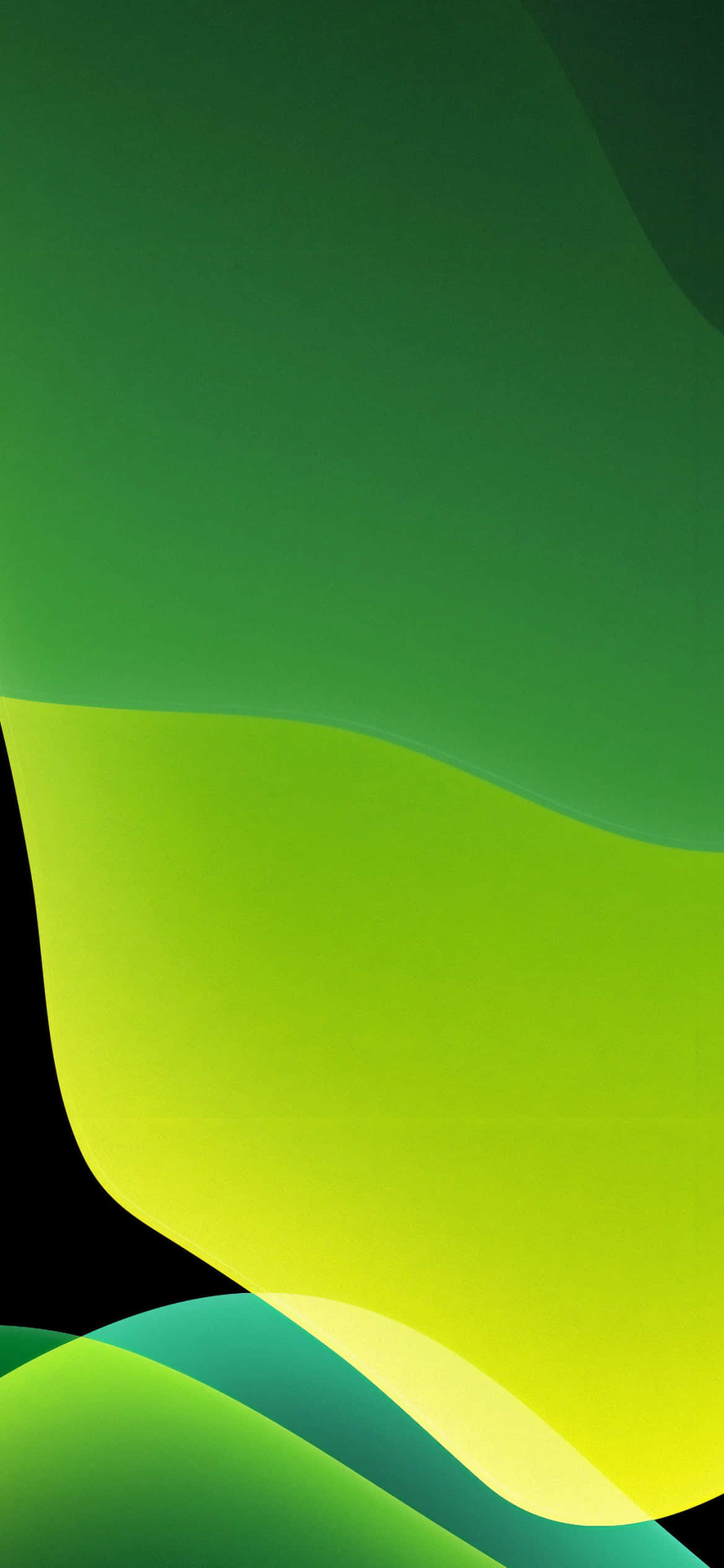 iOS 13 Æstetisk Grøn Baggrund Wallpapers