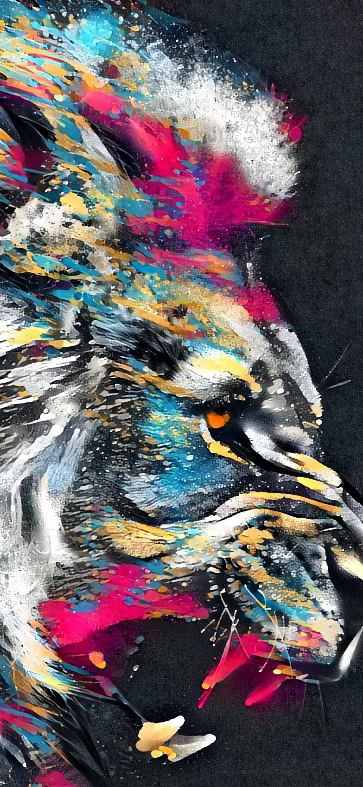 iPhone 11 Pro Max Løvemaleri Wallpapers