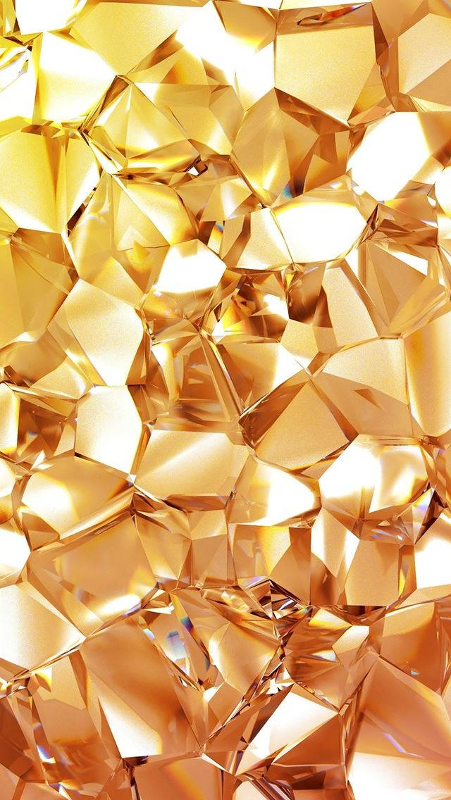 iPhone 12 Pro Max Guld Krystaller Wallpapers
