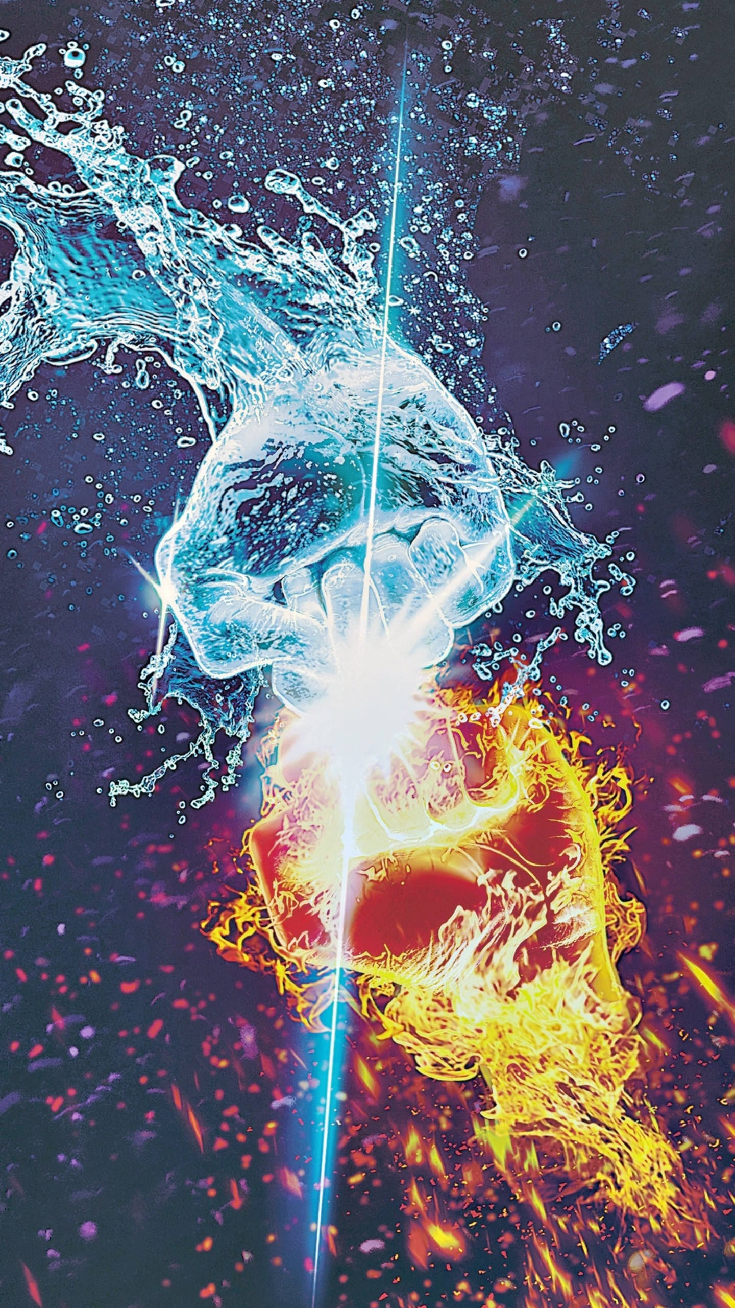 iPhone 12 Pro Max Vand Og Ild Wallpapers