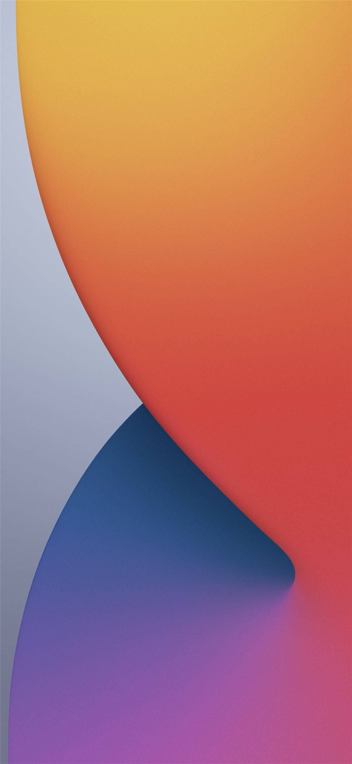iPhone 12 Standard Orange Violet Wallpapers