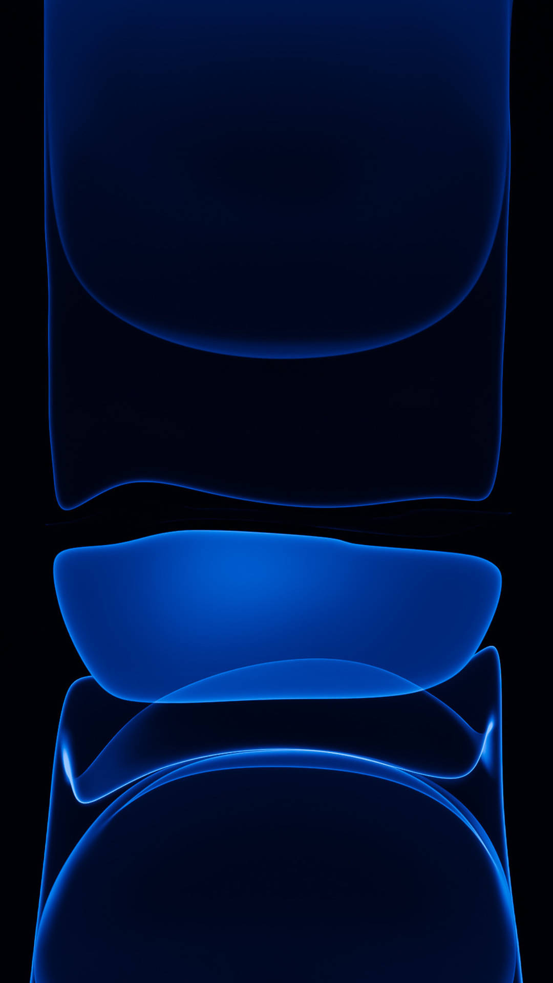 iPhone 13 Blå Abstrakt Kunst Wallpapers
