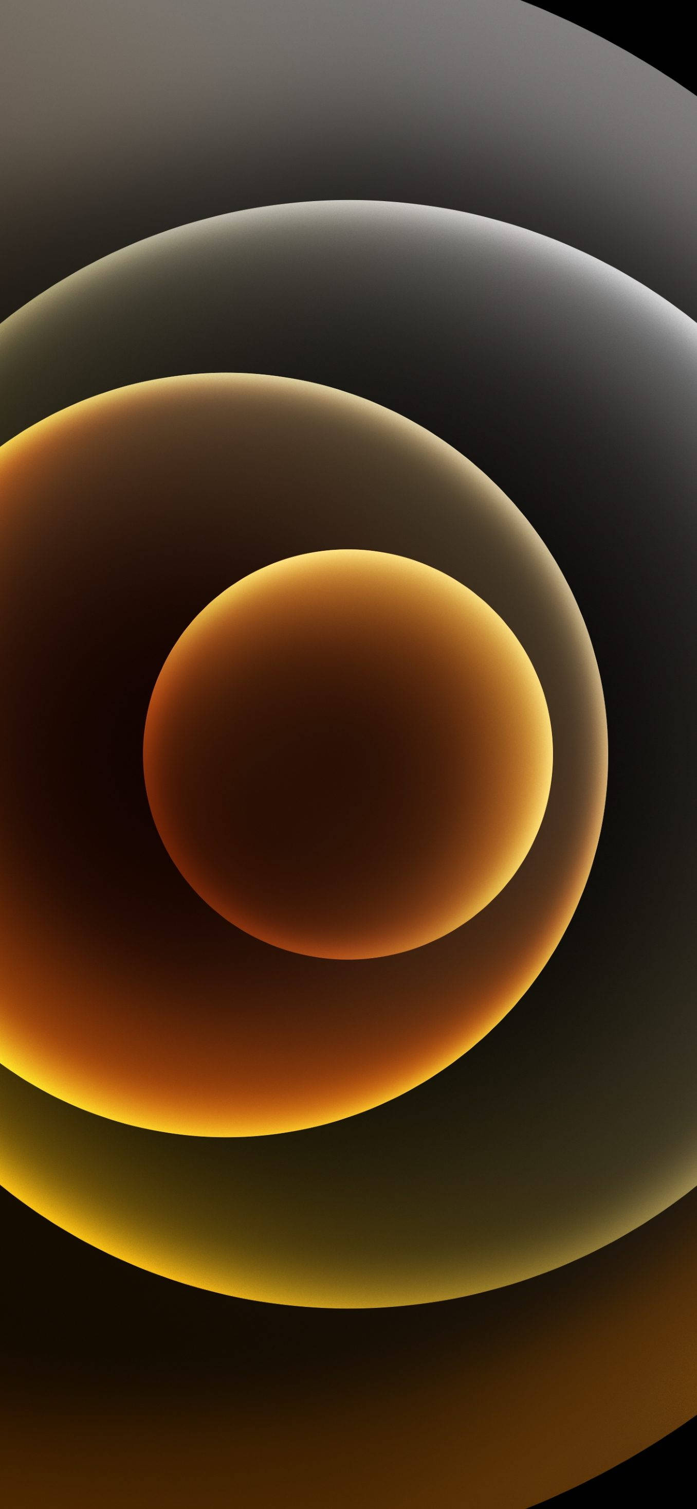 iPhone 13 Gul Abstrakte Cirkler Wallpapers