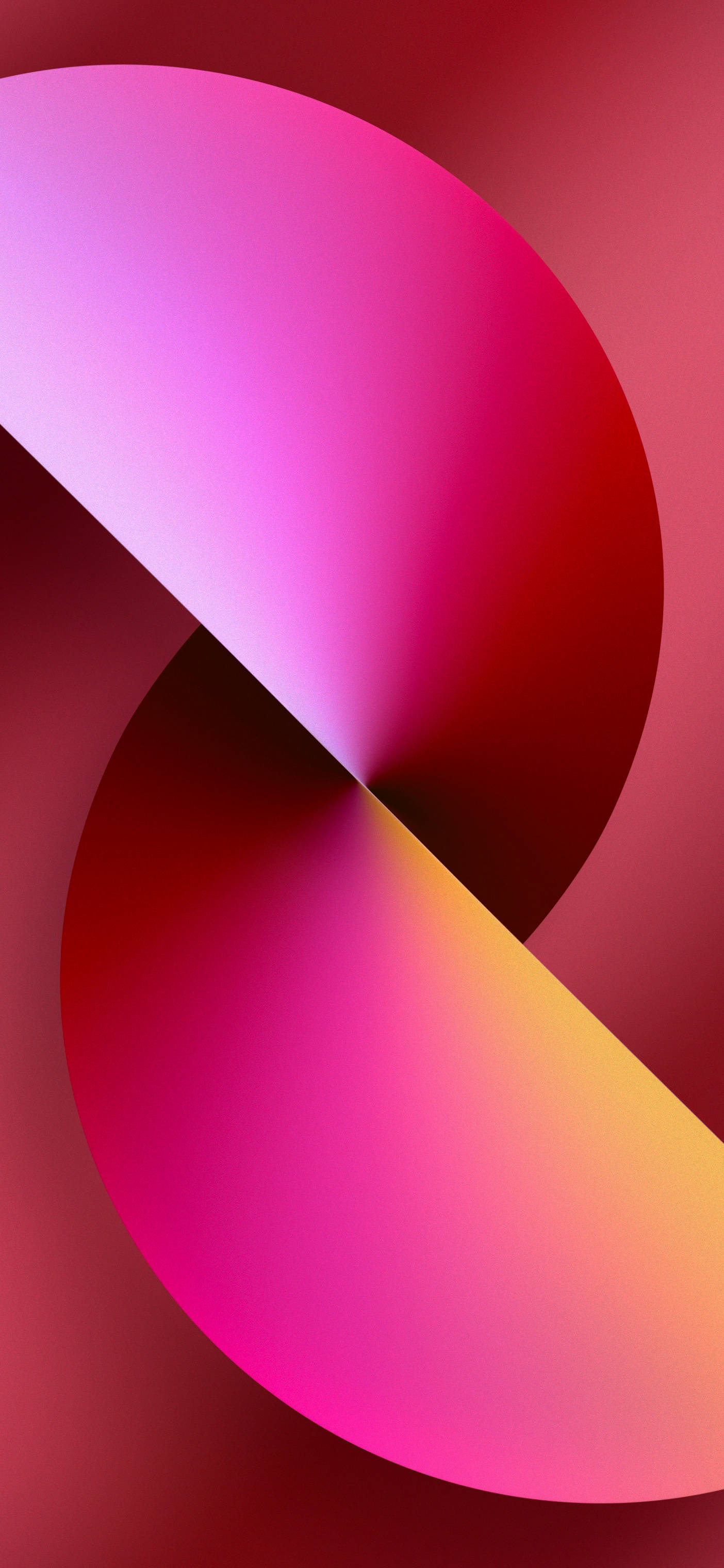 iPhone 13 lys rød cirkel Wallpapers