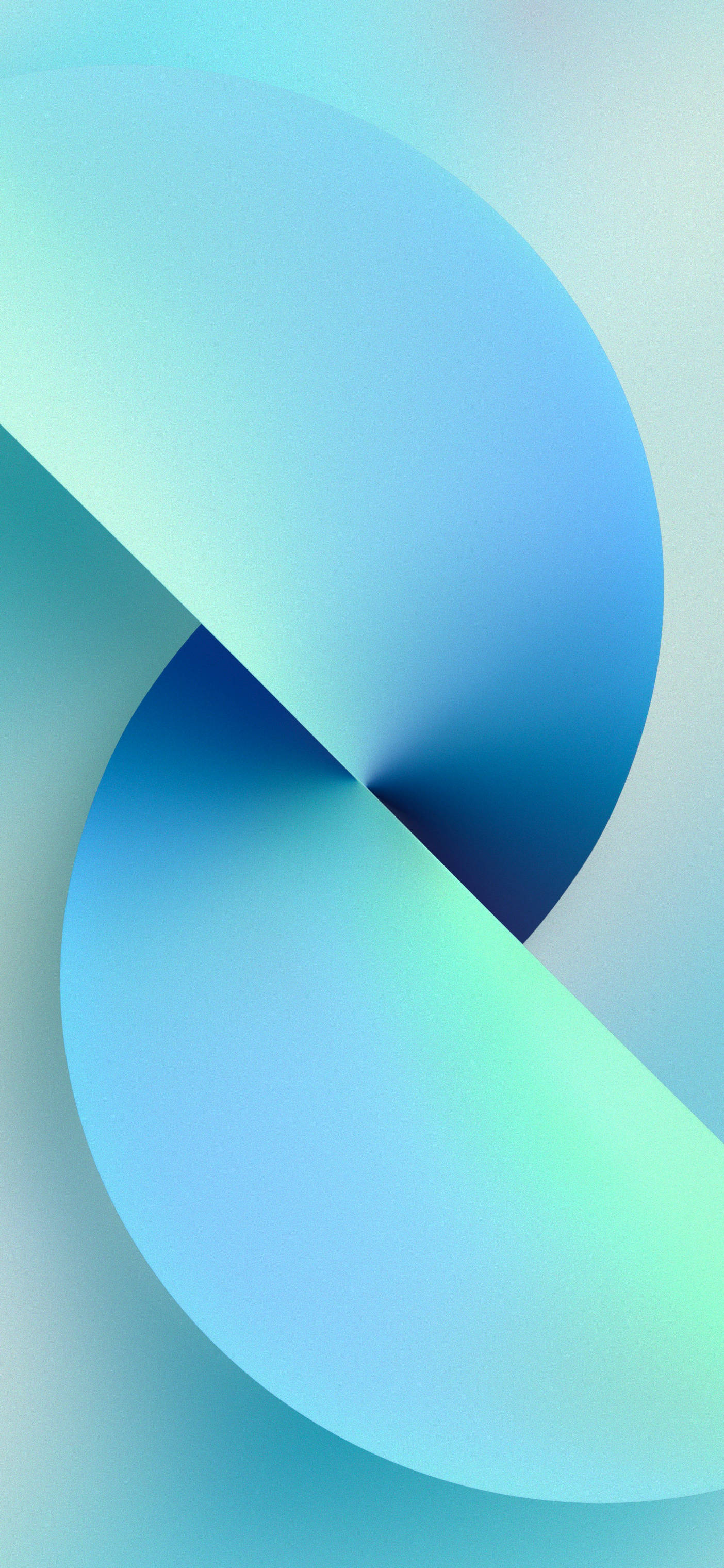 iPhone 13 Lyseblå Cirkel Wallpapers