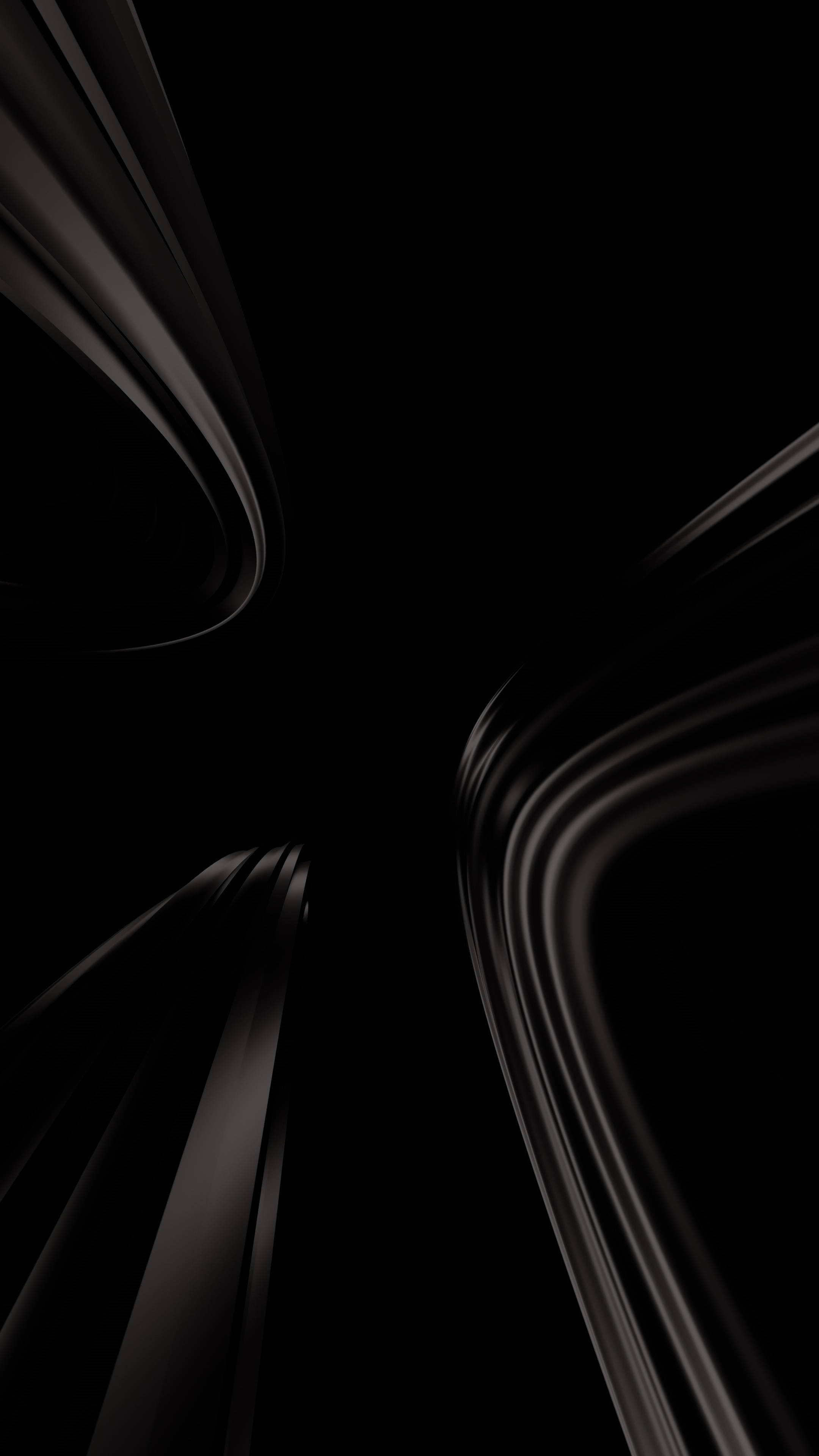iPhone 13 Sorte Kurvelinjer Wallpapers