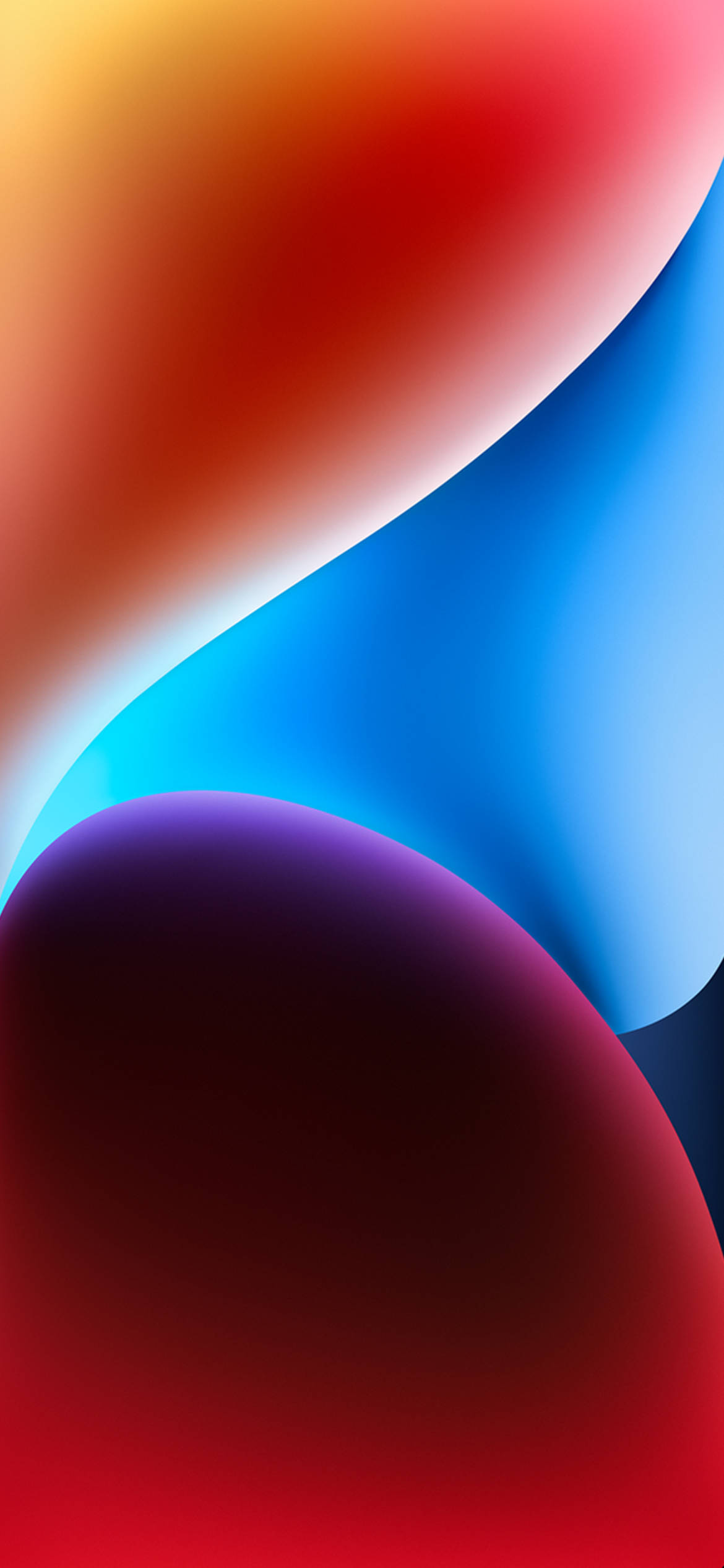 iPhone 14 Mørkerød Oval Wallpapers